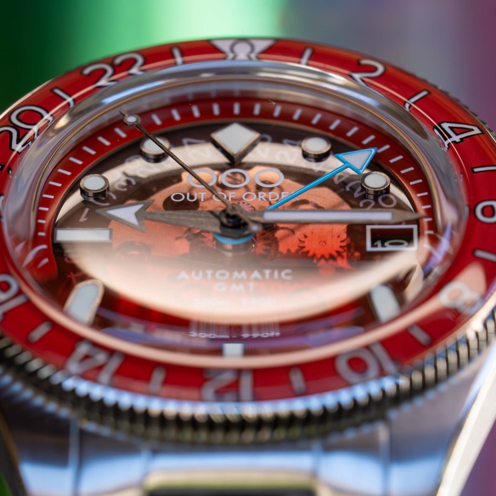 OUT OF ORDER OOO.001-25.BI.BAND.SS SPRITZ BITTER AUTOMATIC GMT - LIMITED EDITION Erkek KOL SAATİ 5