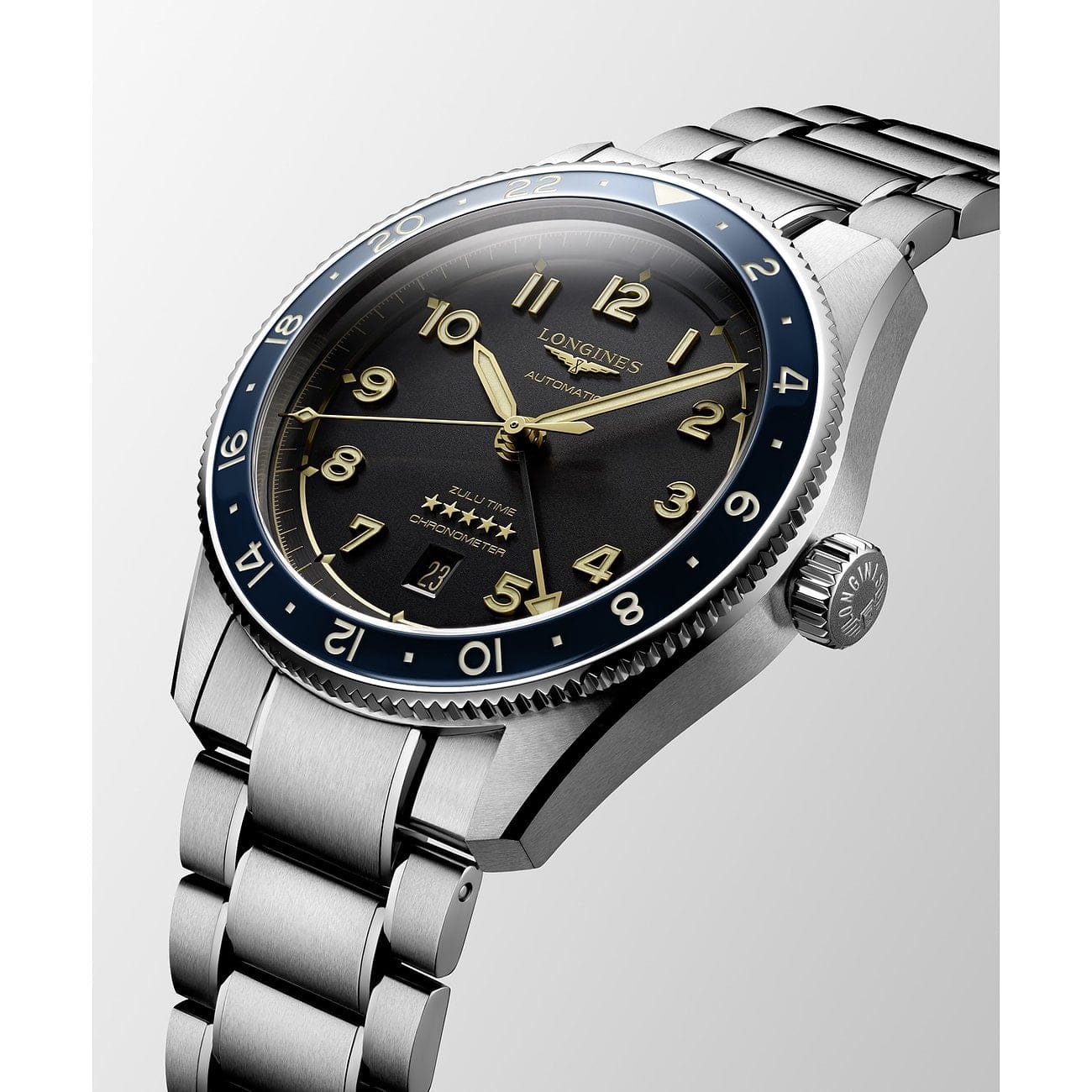 LONGINES SPIRIT ZULU TIME  L38124606 - L3.812.4.60.6 ERKEK KOL SAATİ 6