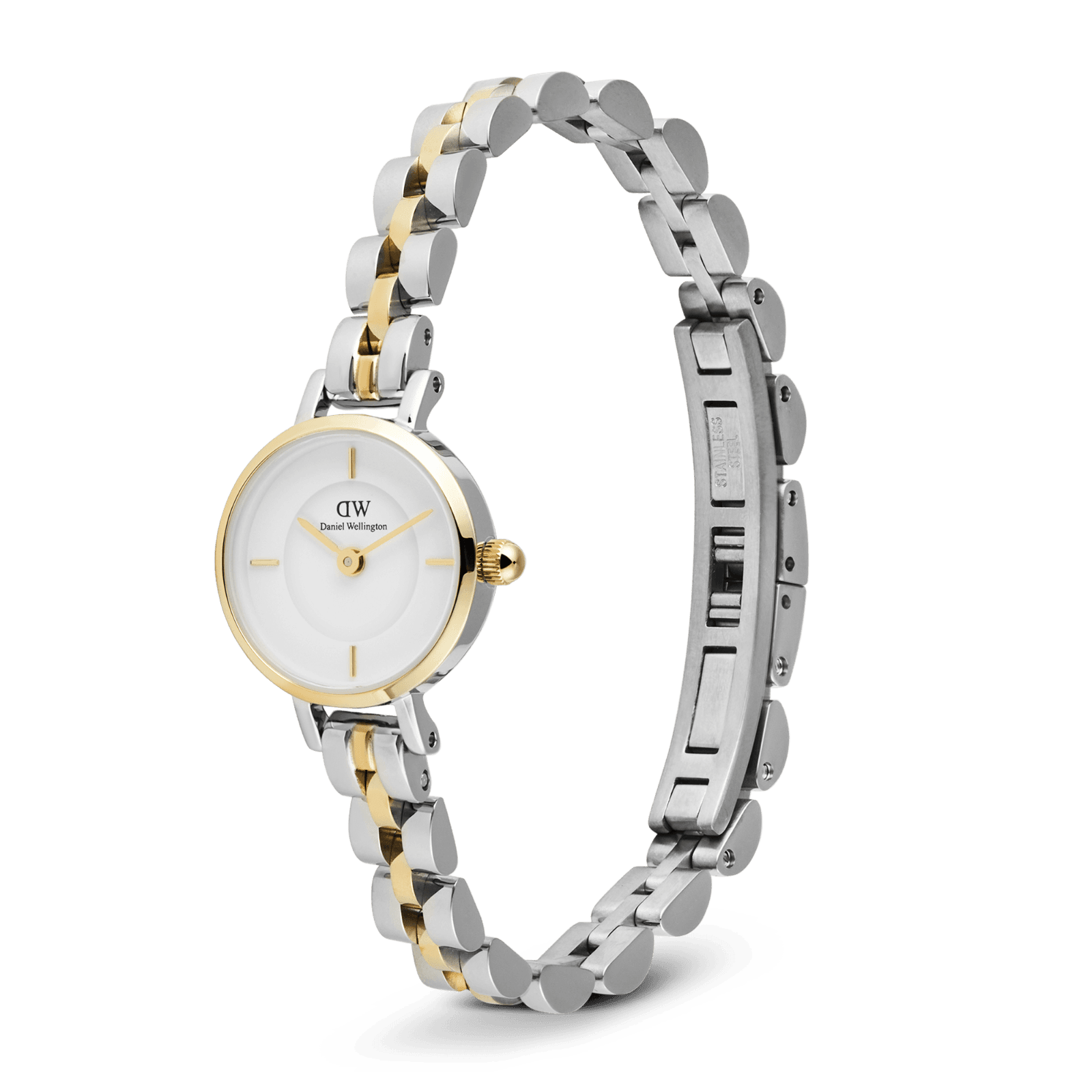 DANIEL WELLINGTON Petite Mini Arch 3-Link Two Tone Gold DW00600923 Kadın KOL SAATİ 4