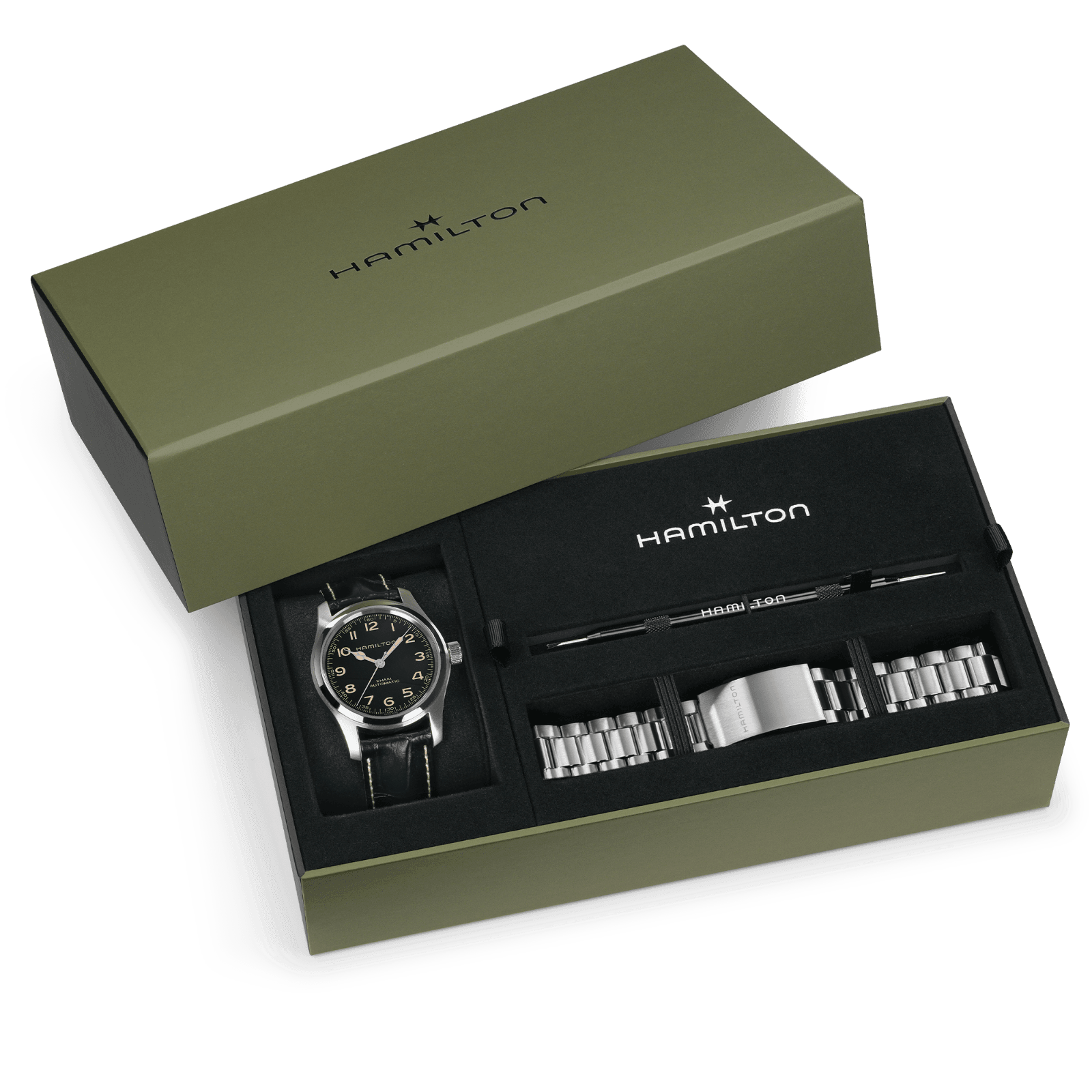HAMILTON H70605732 KHAKI FIELD MURPH 42MM BILEZIK SETI KOL SAATI