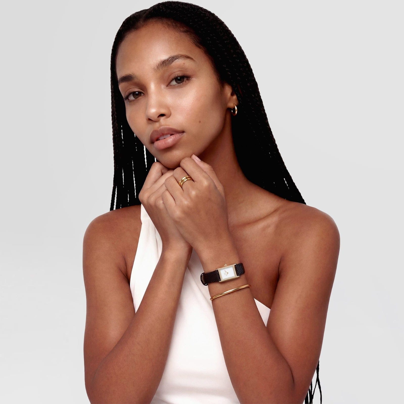 DANIEL WELLINGTON Bound Mini Dark Brown Lizard Gold DW00600904 Kadın KOL SAATİ 2