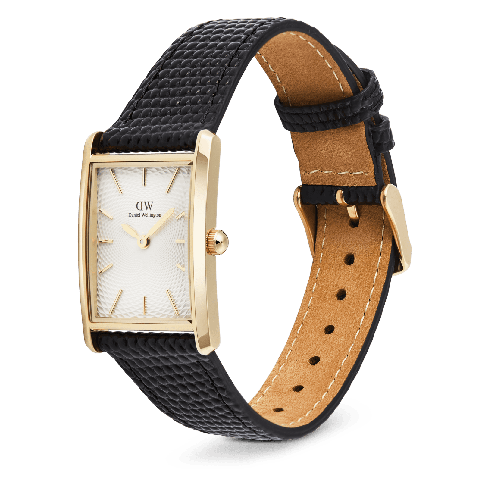 DANIEL WELLINGTON Bound Black Lizard Guilloché Gold DW00600899 Erkek KOL SAATİ 4