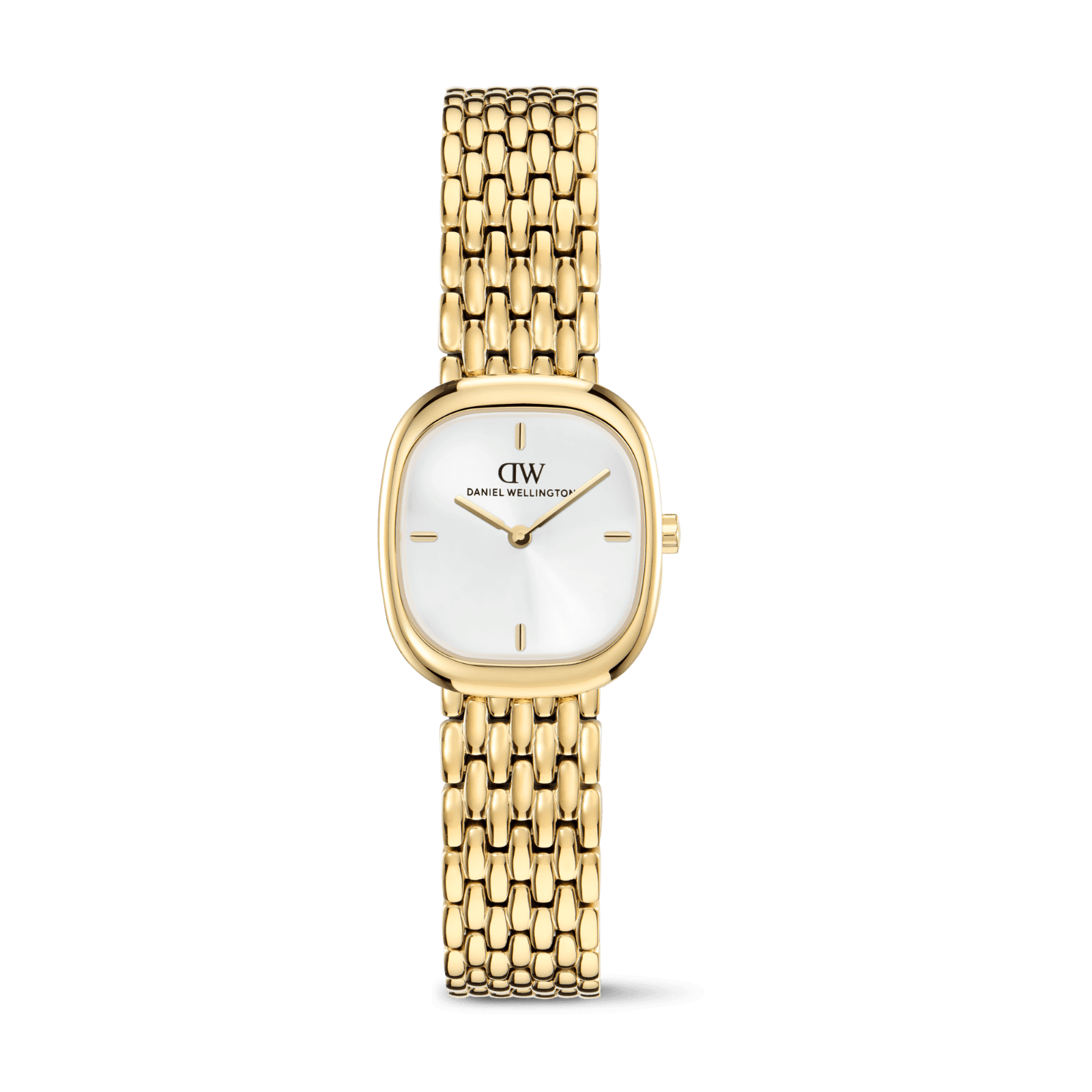 DANIEL WELLINGTON Corta White Grain-Link Gold DW00600993 Kadın KOL SAATİ 1