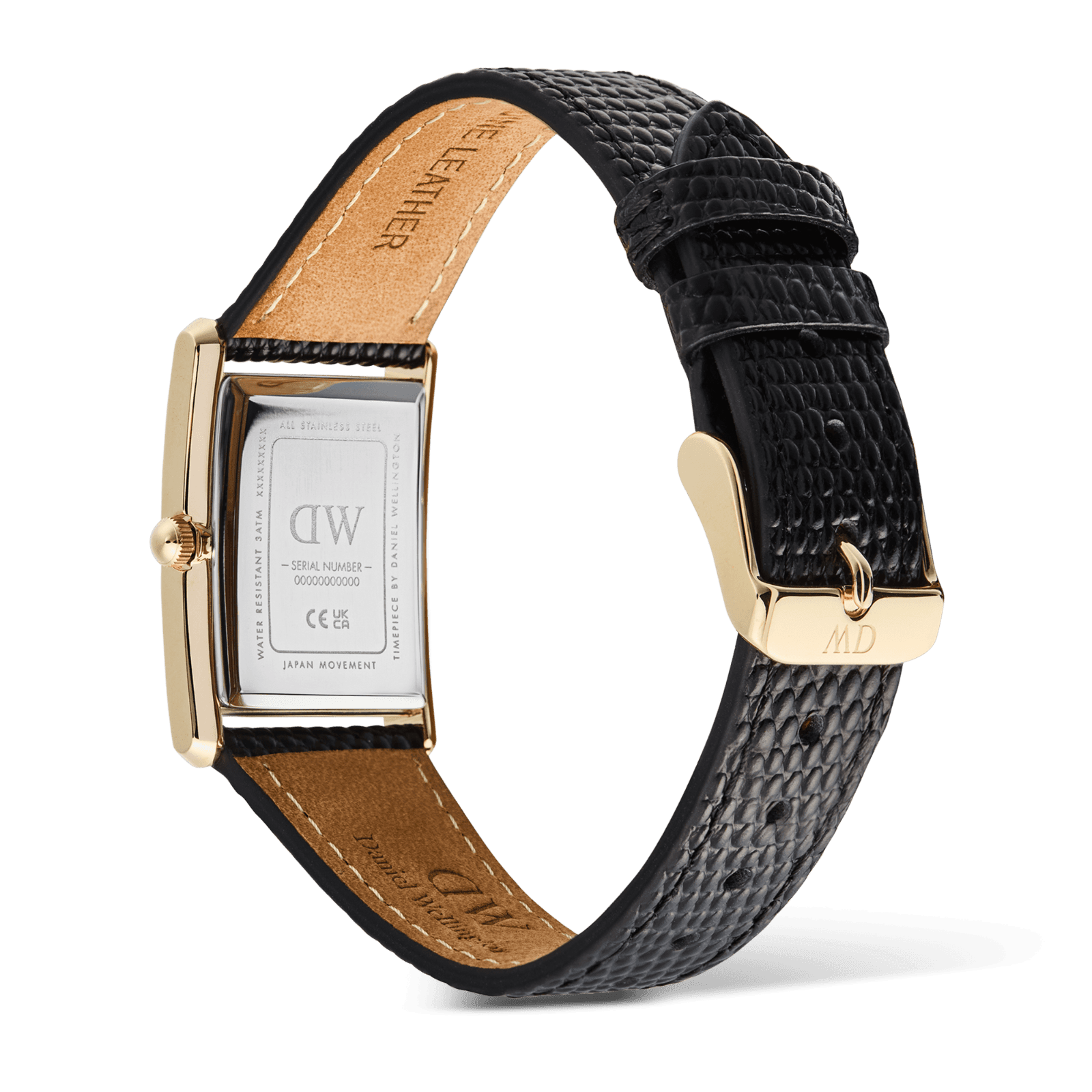 DANIEL WELLINGTON Bound Black Lizard Guilloché Gold DW00600899 Erkek KOL SAATİ 5