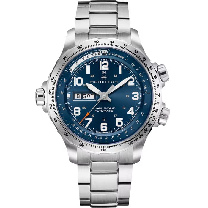 HAMILTON H77765141 KHAKI AVIATION X-WIND DAY DATE AUTO KOL SAATI