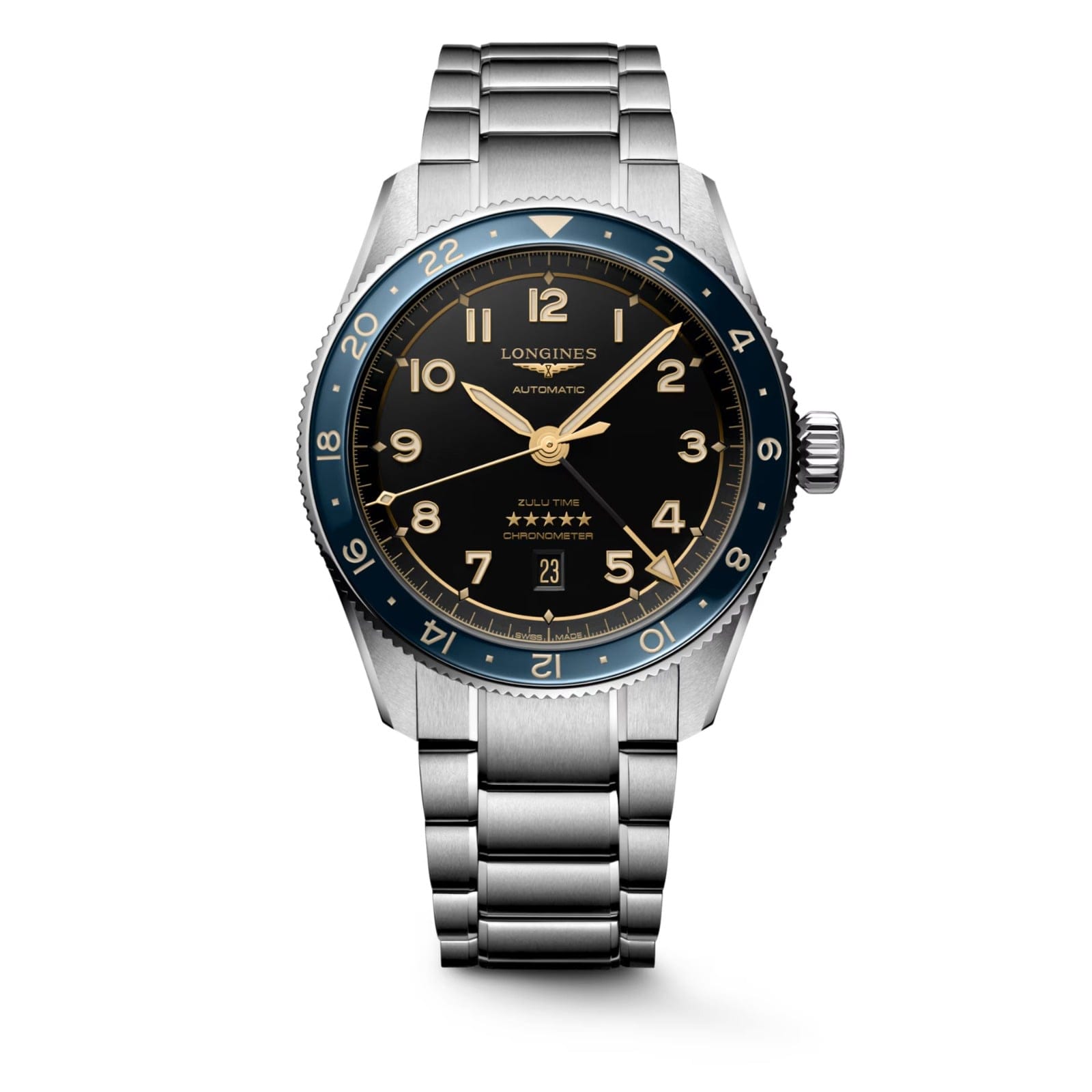 LONGINES SPIRIT ZULU TIME  L38124606 - L3.812.4.60.6 ERKEK KOL SAATİ