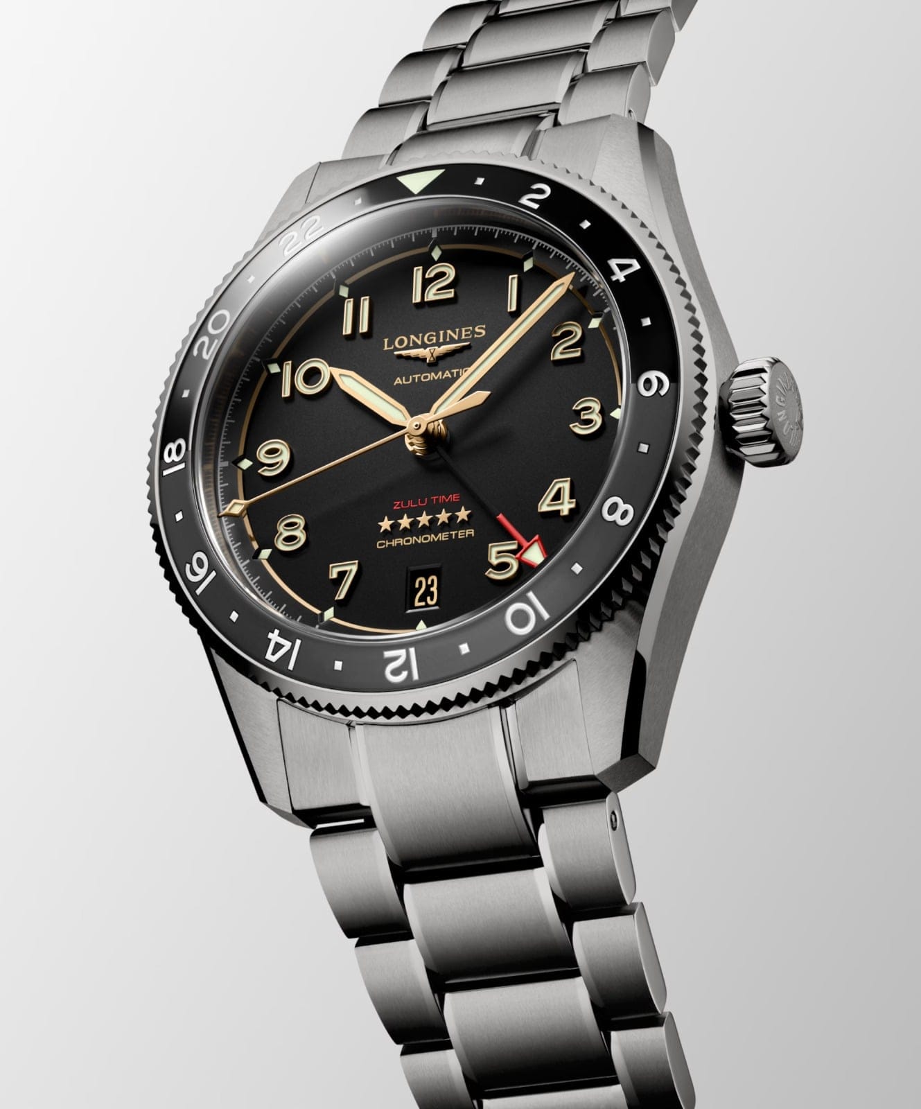 LONGINES SPIRIT ZULU TIME TITANIUM  L38021536 - L3.802.1.53.6 UNISEX KOL SAATİ 3