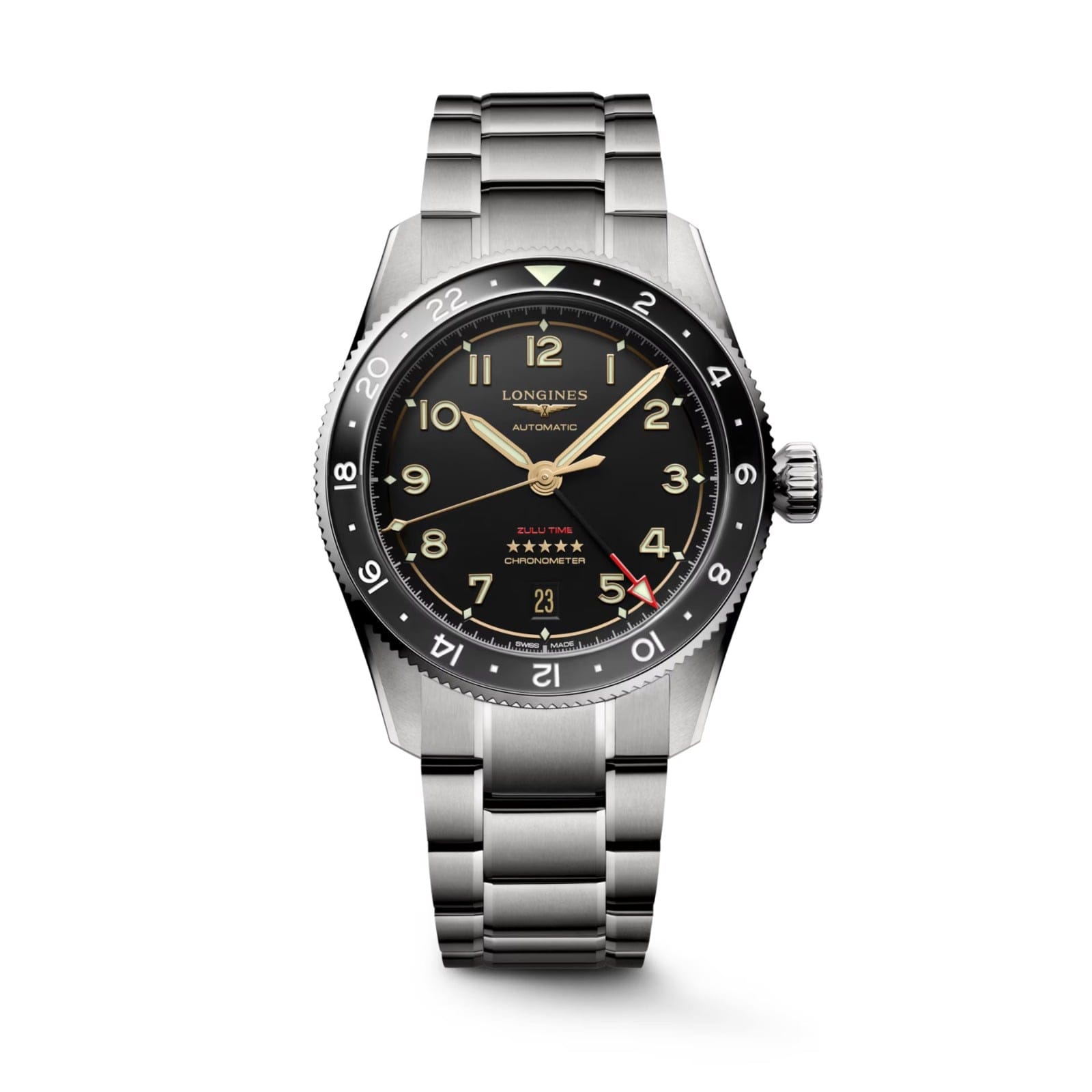 LONGINES SPIRIT ZULU TIME TITANIUM  L38021536 - L3.802.1.53.6 UNISEX KOL SAATİ