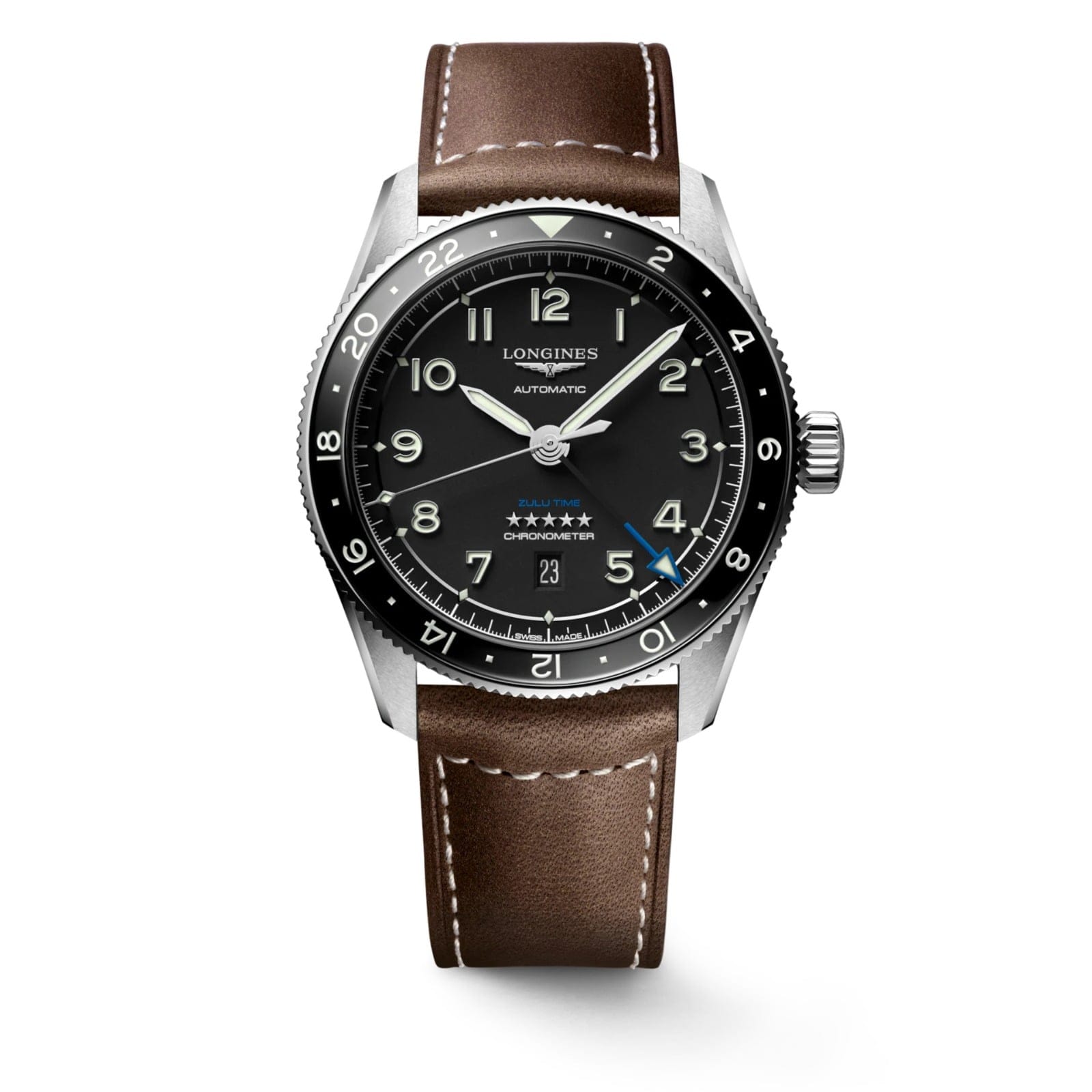 LONGINES SPIRIT ZULU TIME L38124532 - L3.812.4.53.2 ERKEK KOL SAATİ