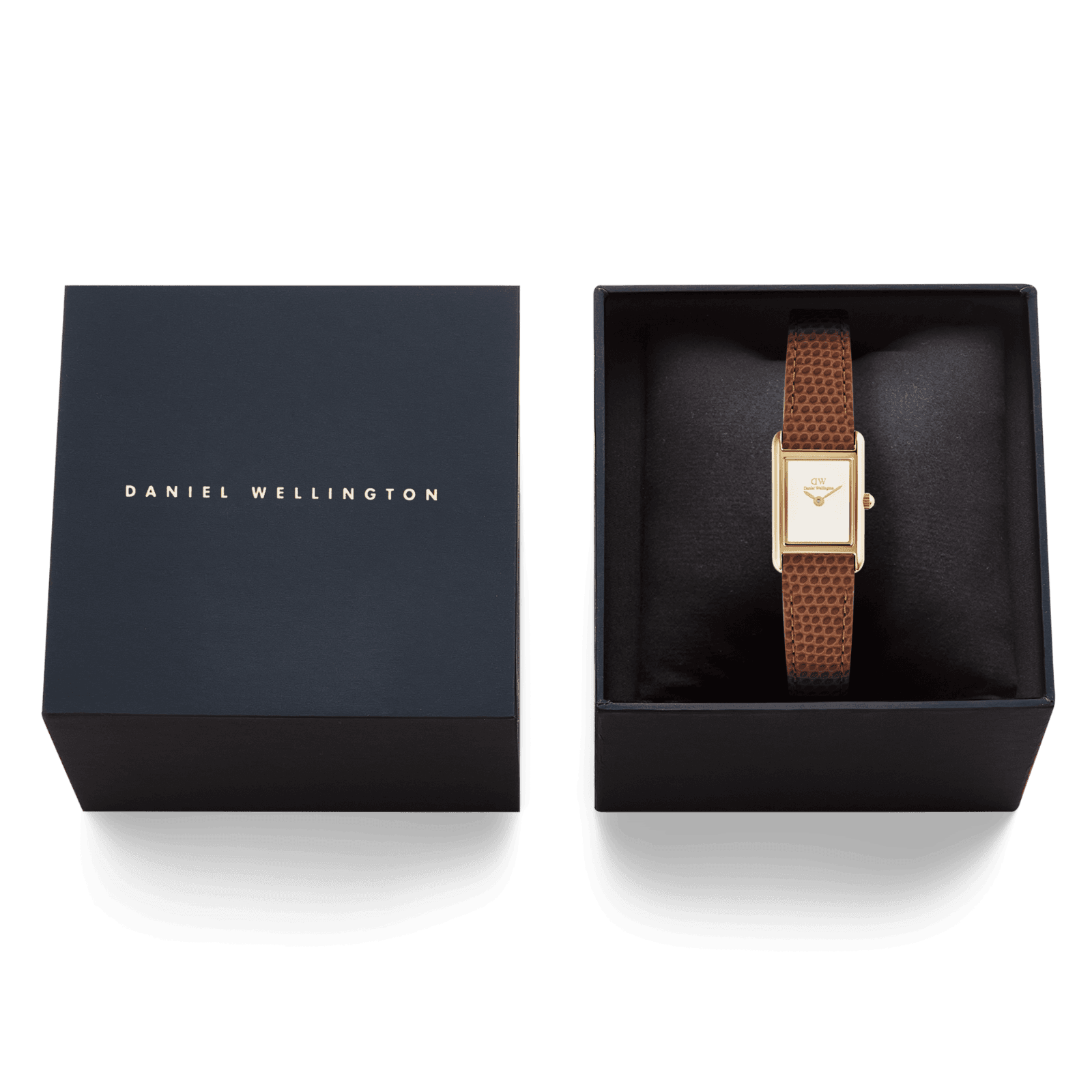 DANIEL WELLINGTON Bound Mini Light Brown Lizard Gold DW00600905 Kadın KOL SAATİ 6
