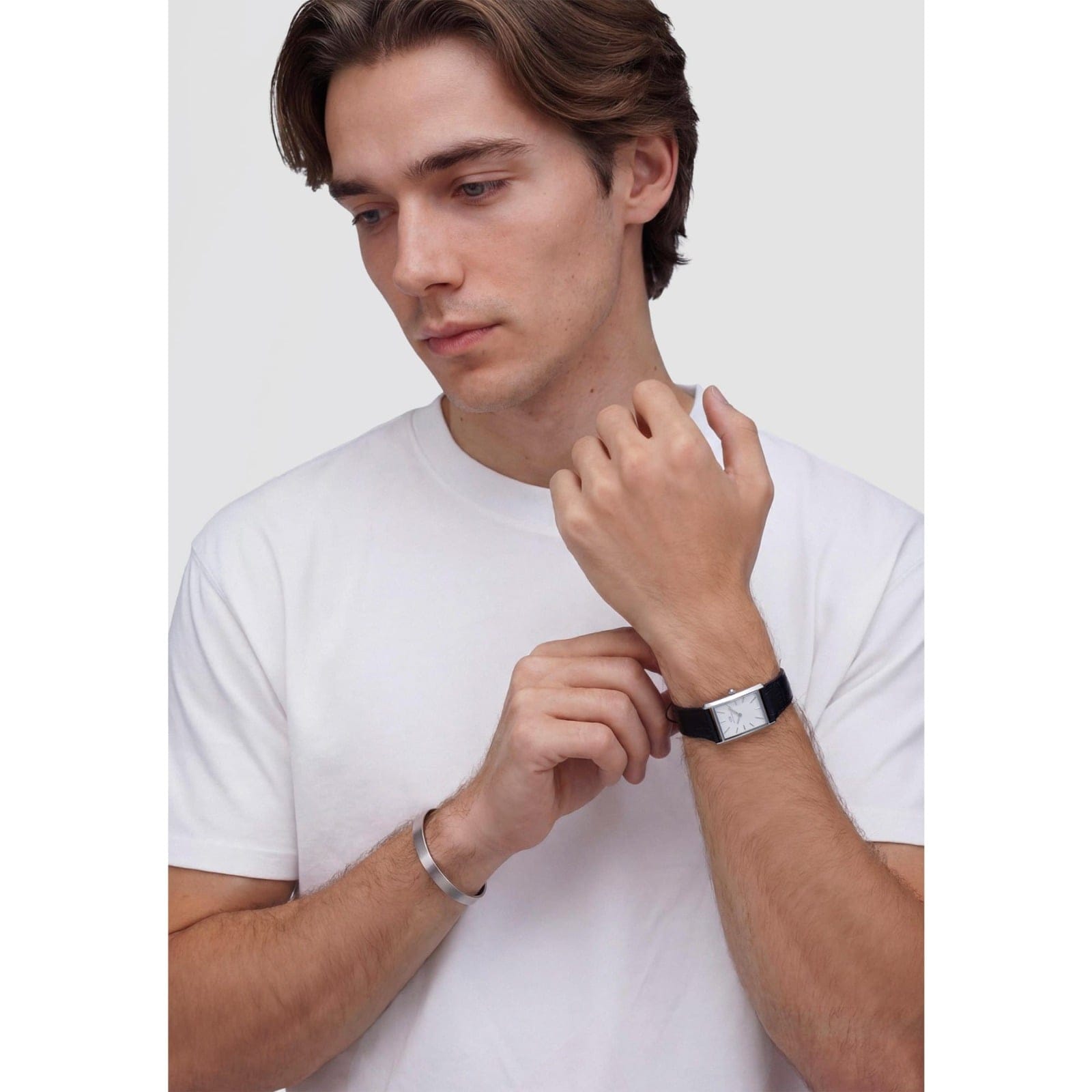DANIEL WELLINGTON Bound Black Crocodile Guilloché Silver DW00600898 Kadın KOL SAATİ 2