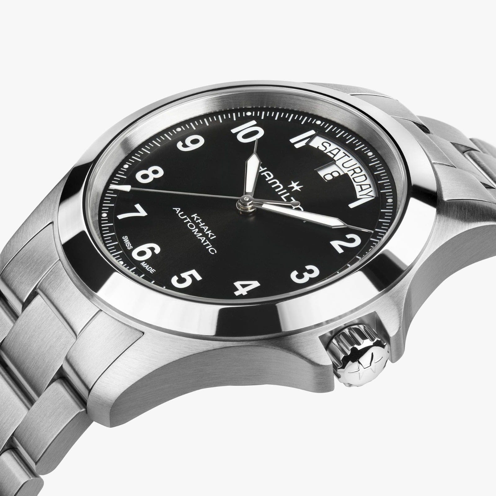 HAMILTON H64475131 KHAKI FIELD KING DAY-DATE 40MM KOL SAATI 5