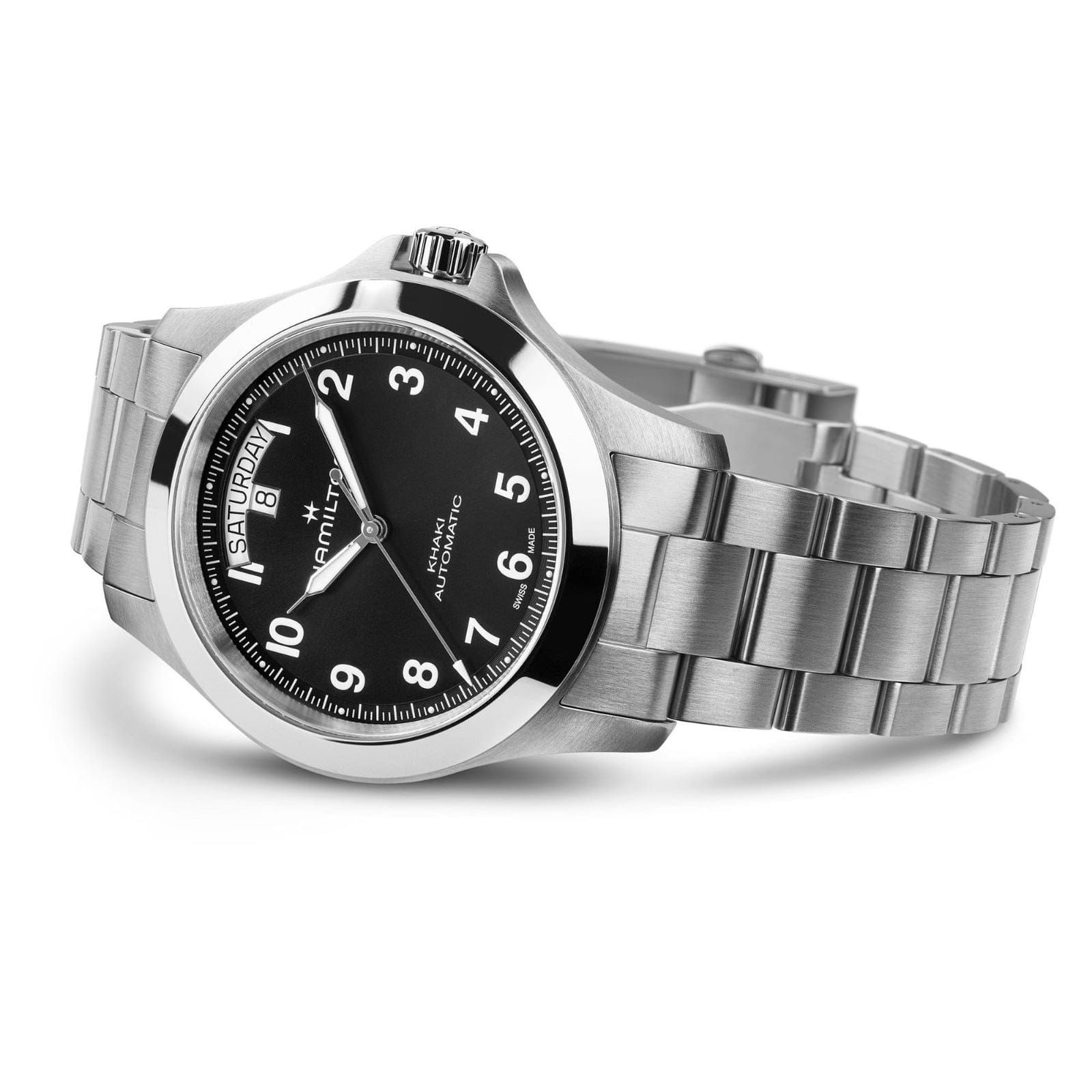 HAMILTON H64475131 KHAKI FIELD KING DAY-DATE 40MM KOL SAATI 4