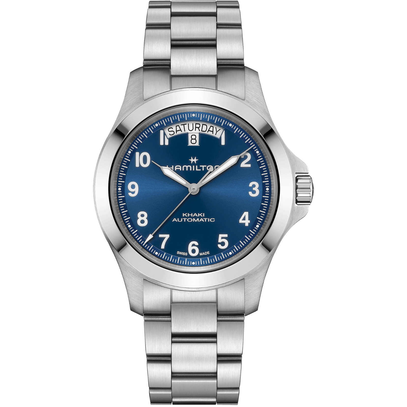 HAMILTON H64475140 KHAKI FIELD KING DAY-DATE 40MM KOL SAATI