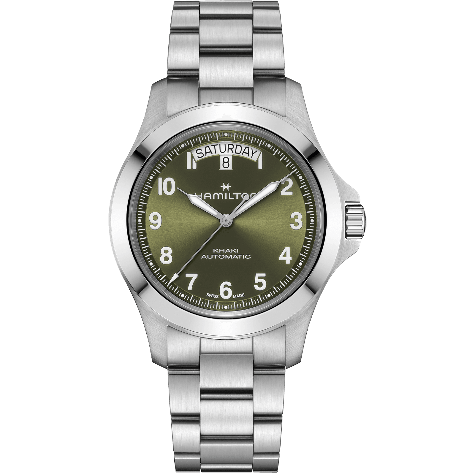 HAMILTON H64475160 KHAKI FIELD KING DAY-DATE 40MM KOL SAATI