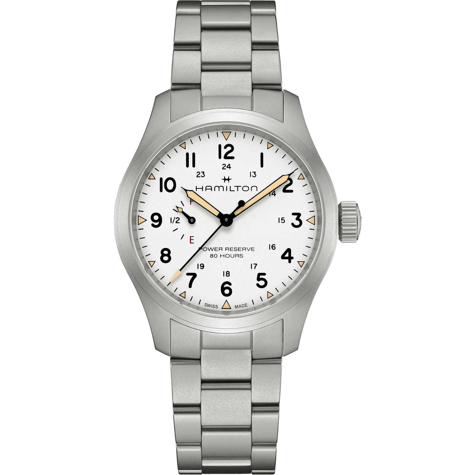 HAMILTON H69509110 KHAKI FIELD MECHANICAL POWER RESERVE 40MM KOL SAATI
