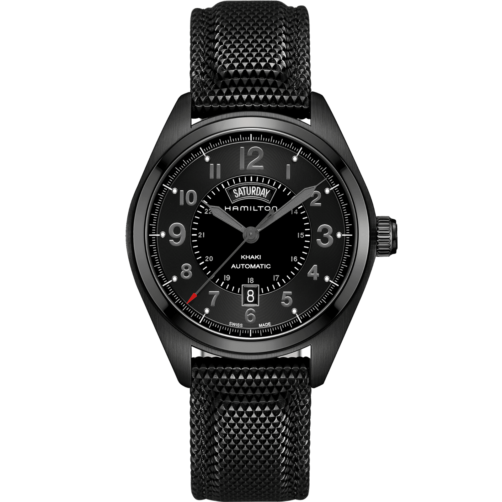HAMILTON H70695735 KHAKI FIELD DAY DATE AUTO KOL SAATI