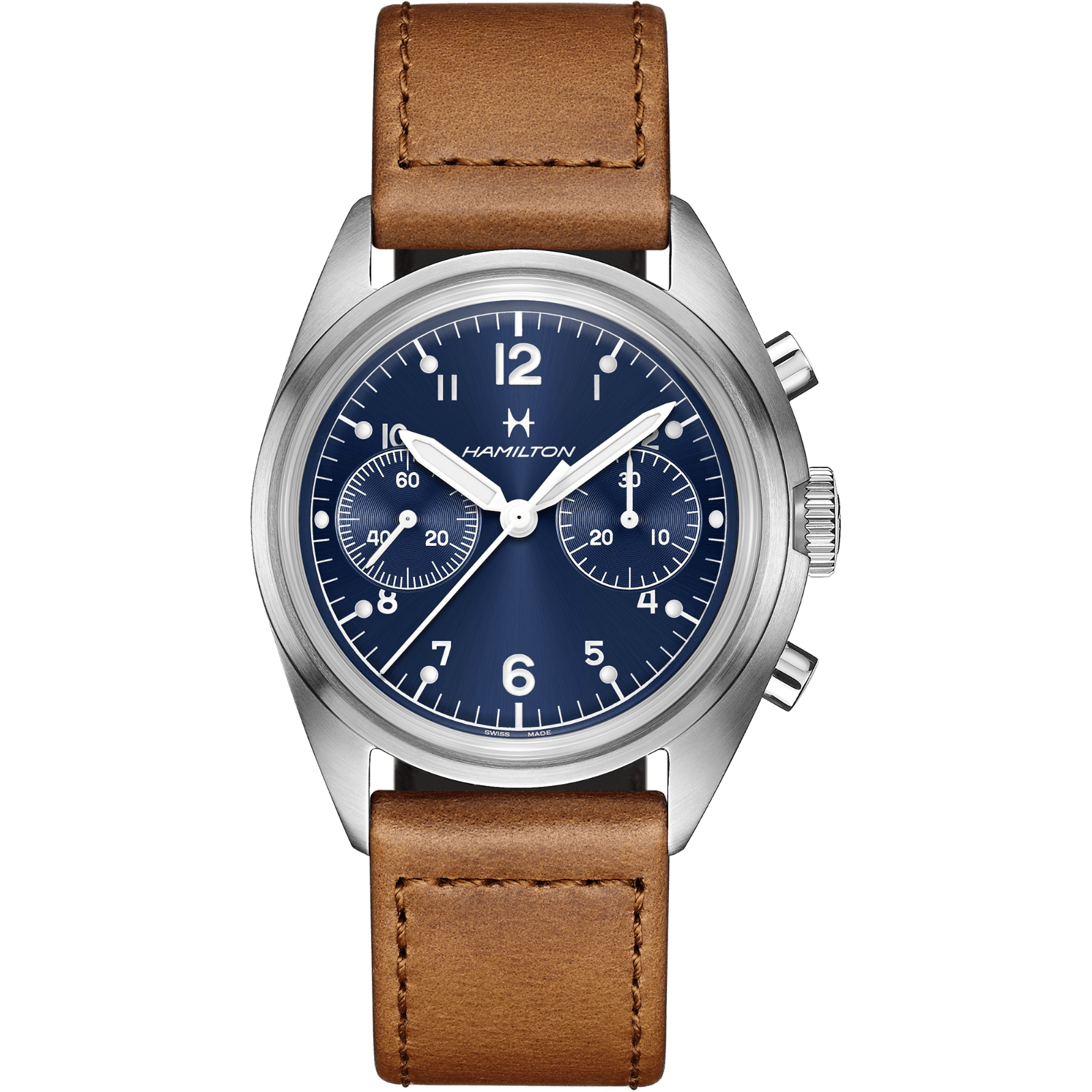 HAMILTON Khaki Aviation Pilot Pioneer Mechanical Chrono H76409540 Erkek KOL SAATİ