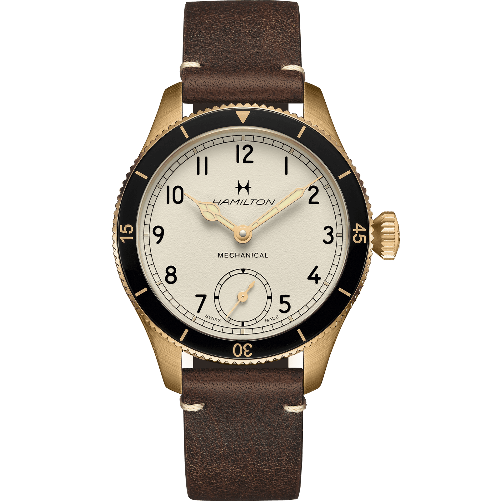 HAMILTON H76709510 KHAKI AVIATION KHAKI AVIATION PILOT PIONEER MECHANICAL 43MM KOL SAATI