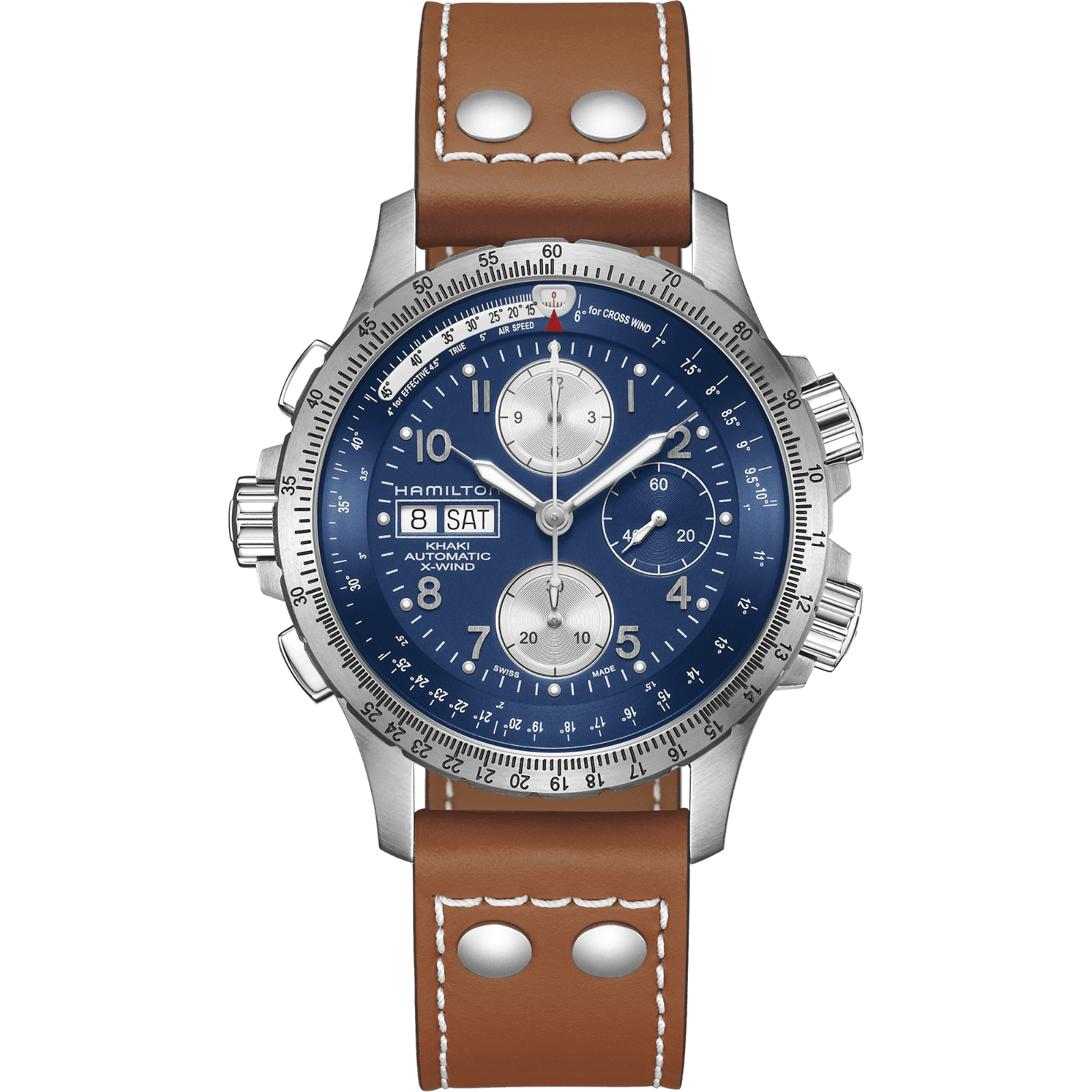 HAMILTON H77506540 KHAKI AVIATION KHAKI AVIATION X-WIND AUTOCHRONO KOL SAATI