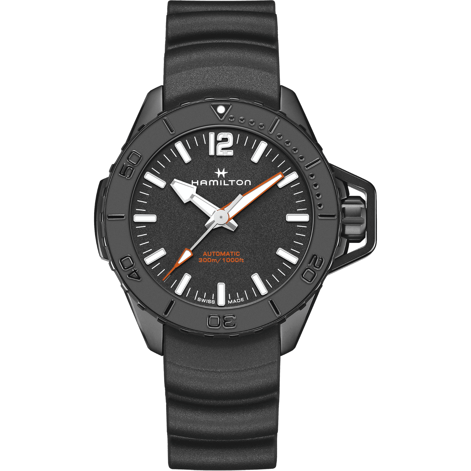 HAMILTON H77855330 KHAKI NAVY FROGMAN 46MM KOL SAATI