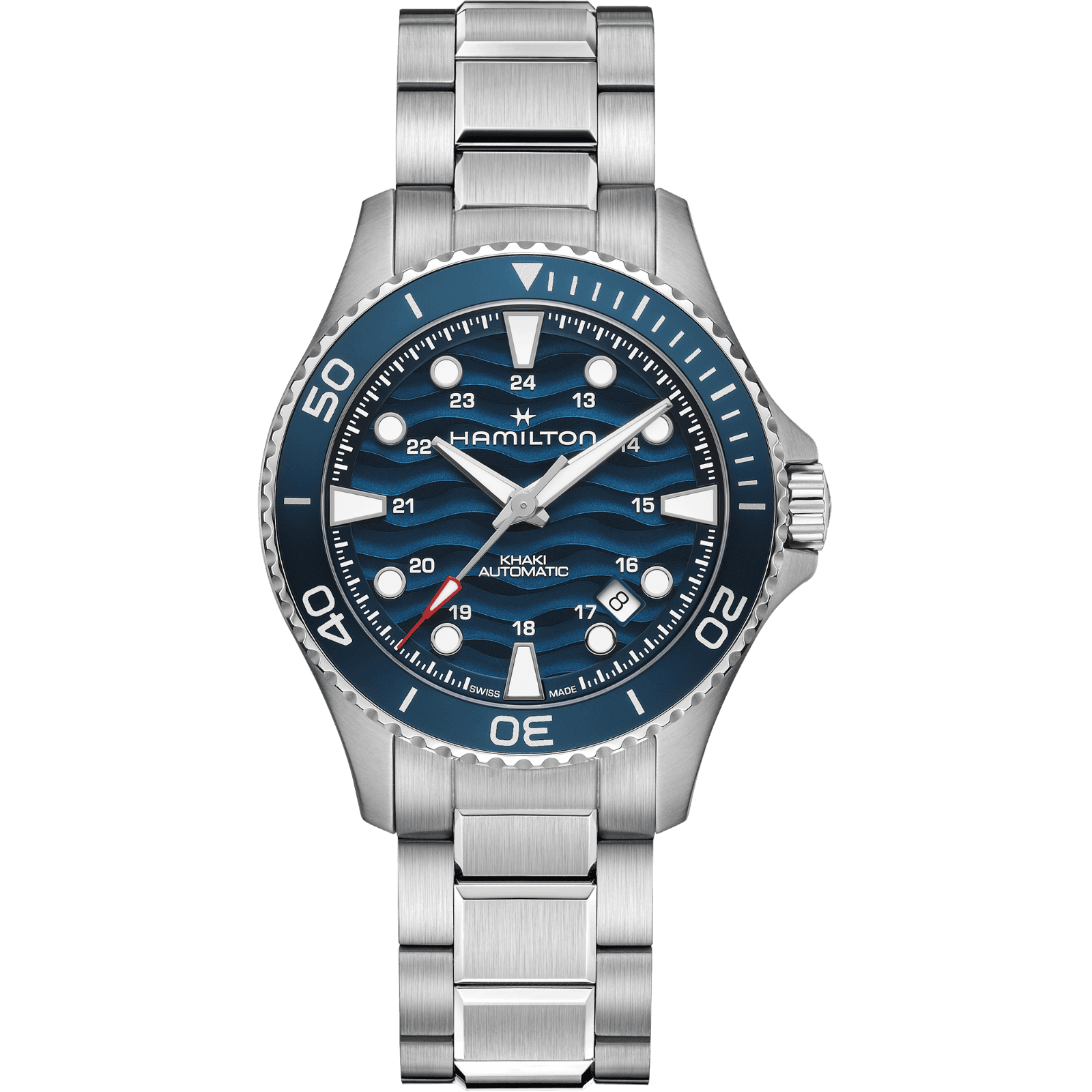HAMILTON H82425140 Khaki Navy Scuba Auto 40mm Erkek KOL SAATİ