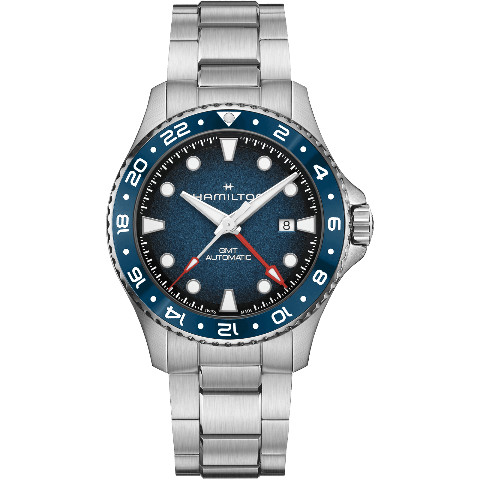 HAMILTON Khaki Navy Scuba Auto GMT H82535140 Erkek KOL SAATİ