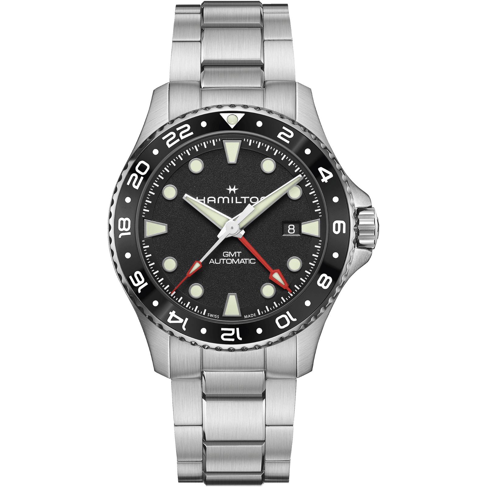 HAMILTON Khaki Navy Scuba Auto GMT  H82555130 Erkek KOL SAATİ