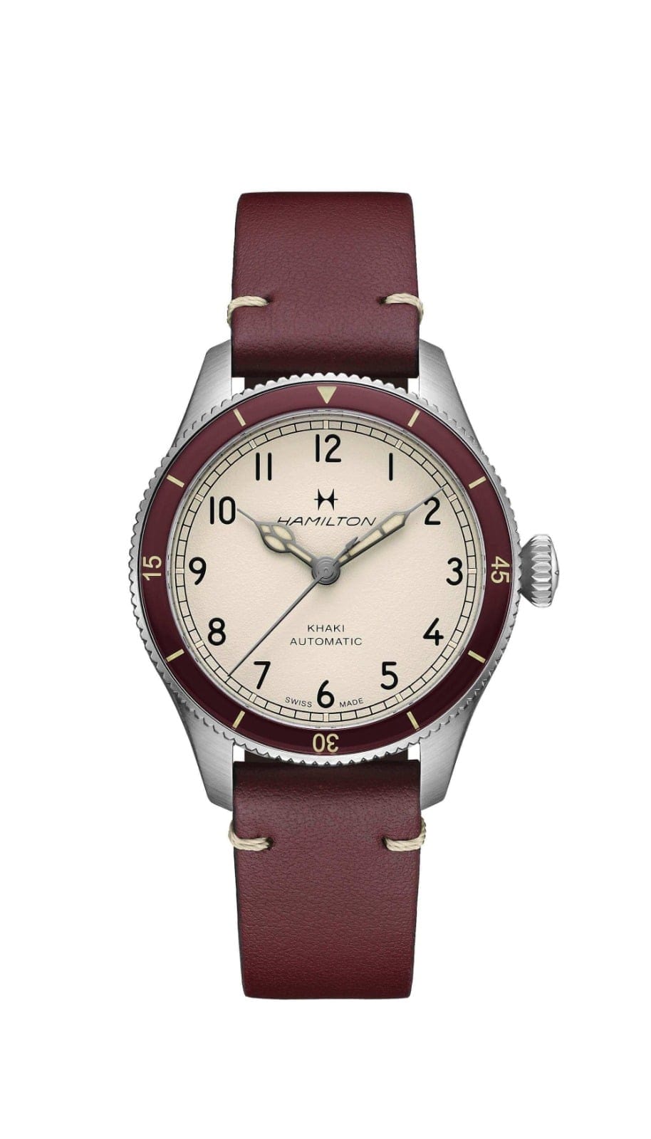 HAMILTON H76265810 KHAKI AVIATION PILOT PIONEER 38MM KOL SAATI