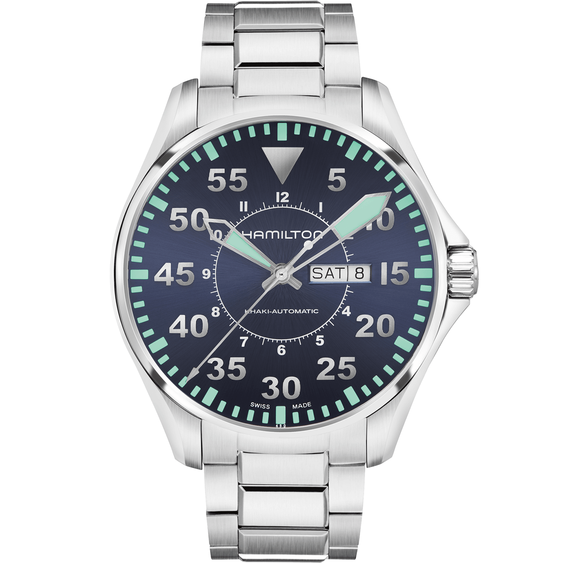 HAMILTON H64715145 KHAKI AVIATION PILOT DAY DATE AUTO  KOL SAATİ 1