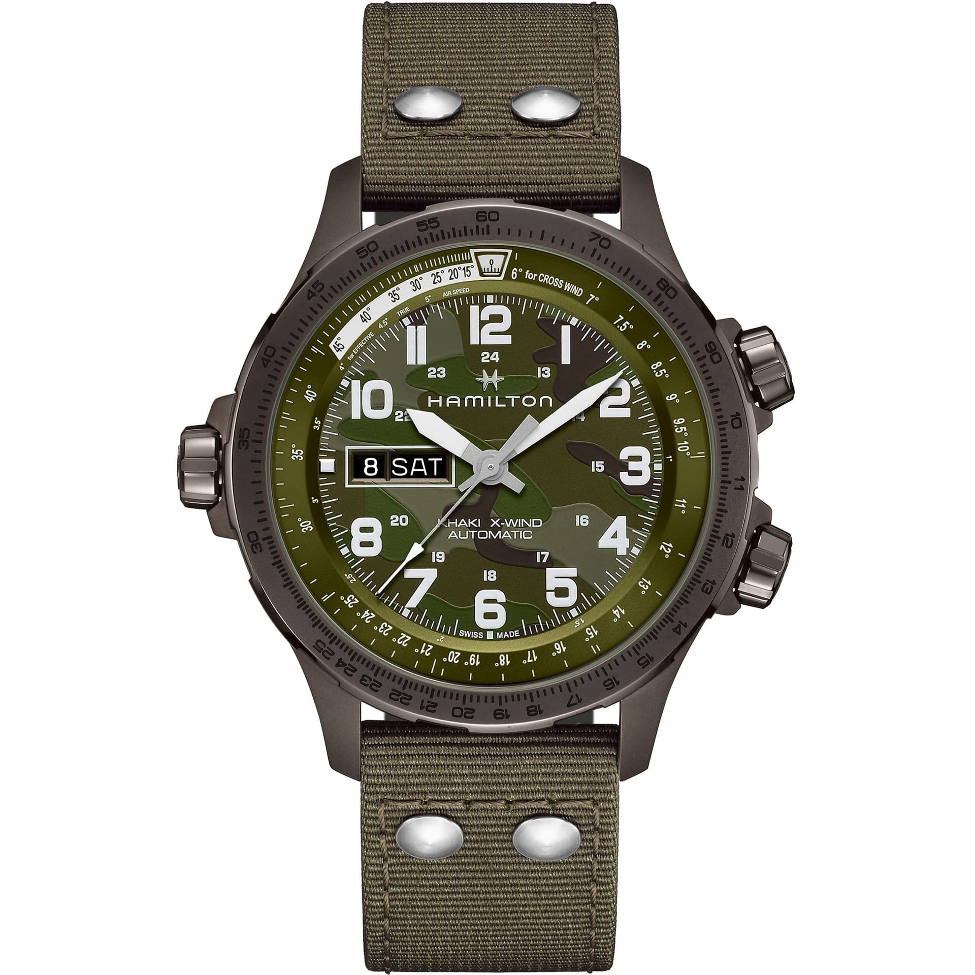 HAMILTON H77775960 KHAKI AVIATION X-WIND AUTO KOL SAATI