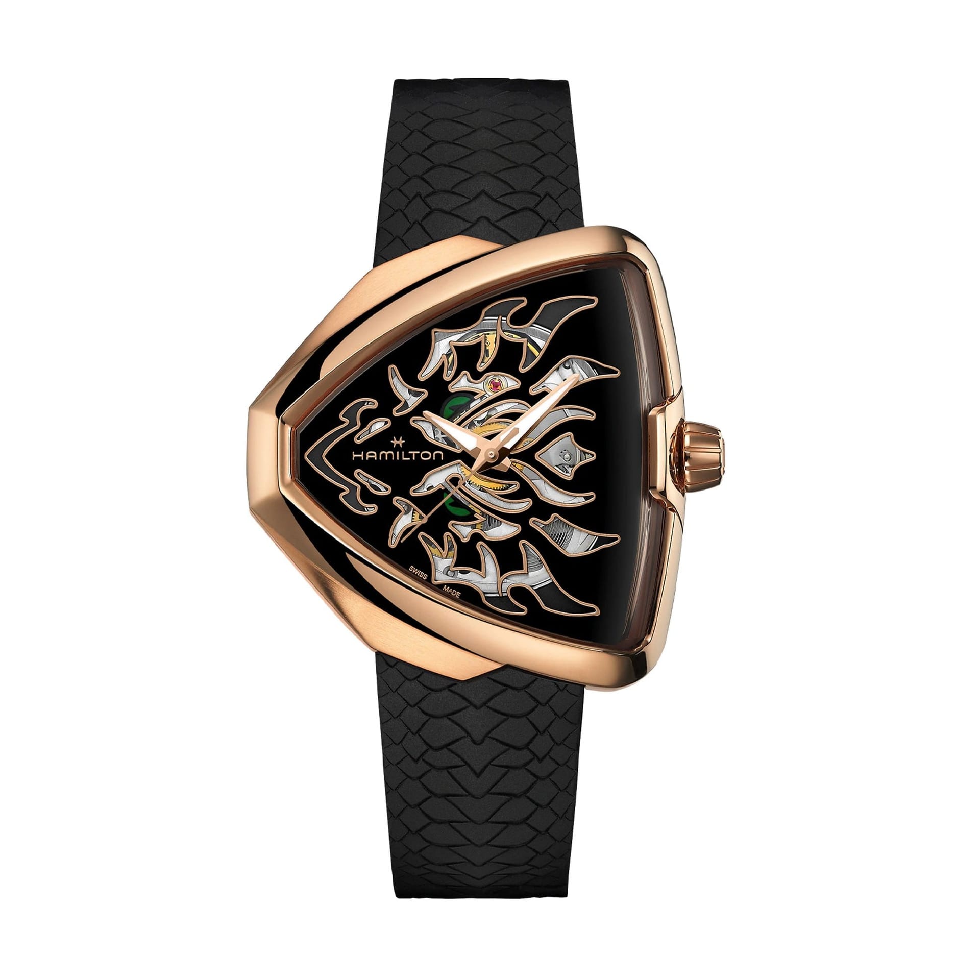 HAMILTON H24525332 VENTURA ELVIS80 SKELETON AUTO KOL SAATI