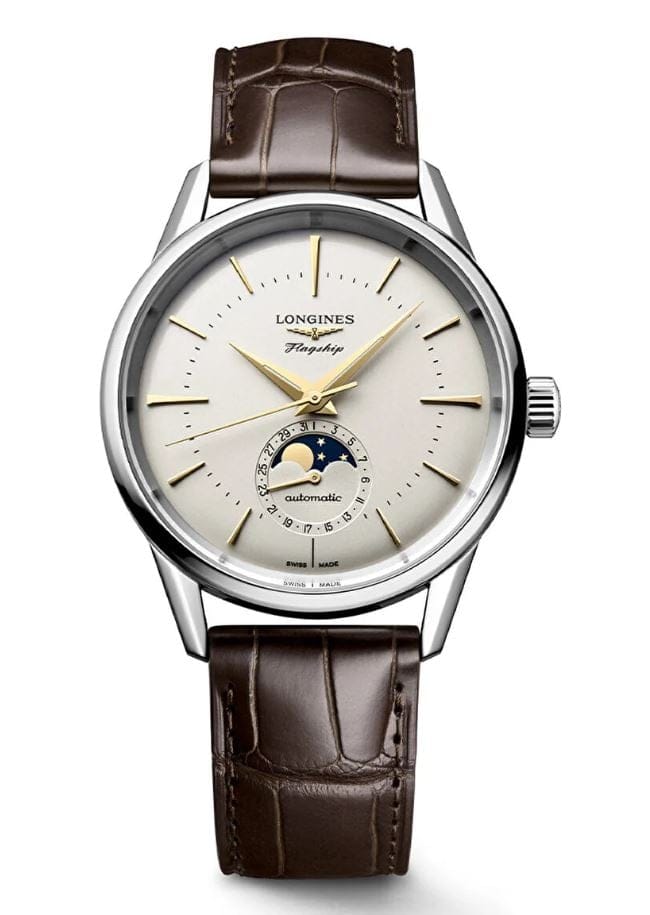 LONGINES FLAGSHIP HERITAGE MOONPHASE  L48154782 - L4.815.4.78.2 ERKEK KOL SAATİ