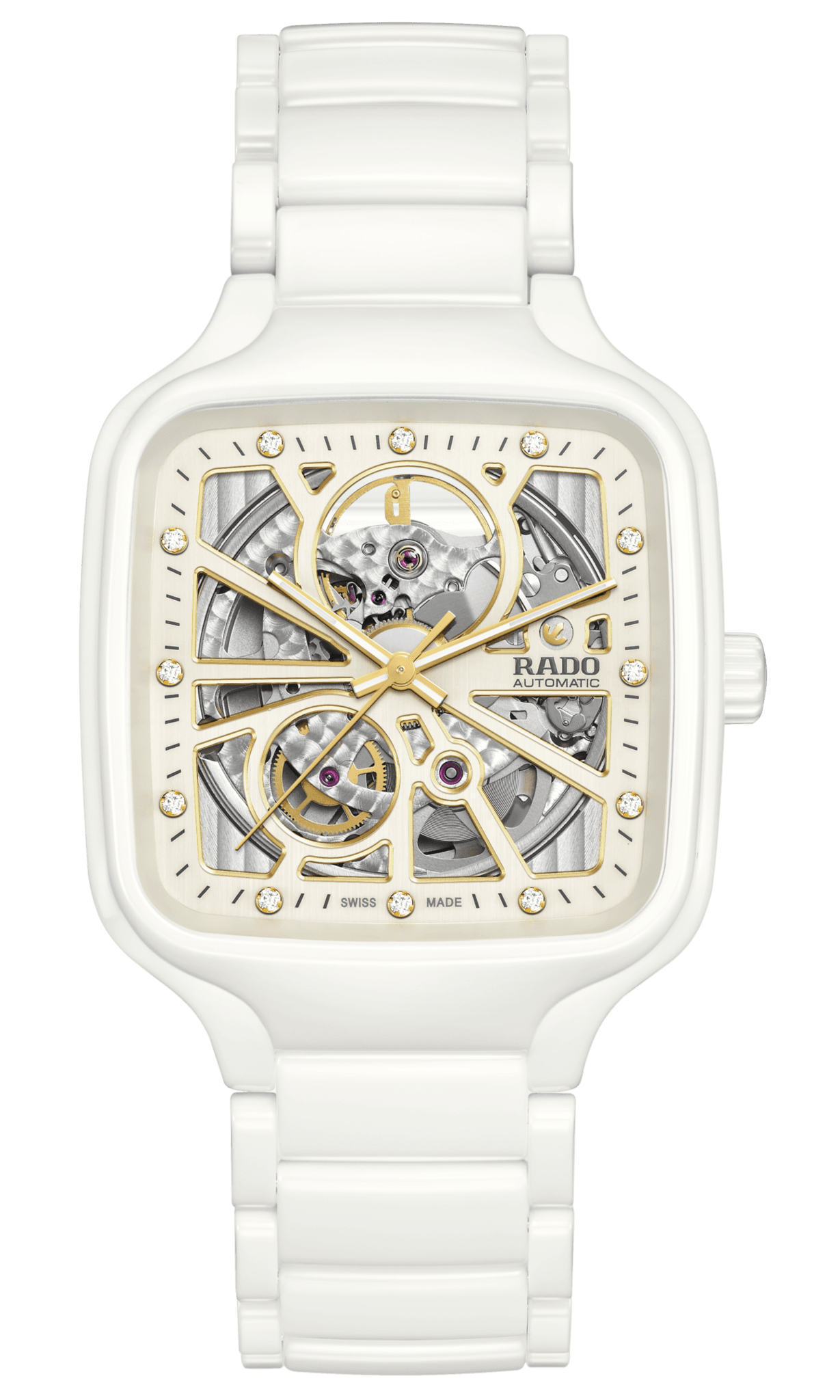 RADO R27073702 TRUE SQUARE AUTOMATIC OPEN HEART UNISEX KOL SAATİ