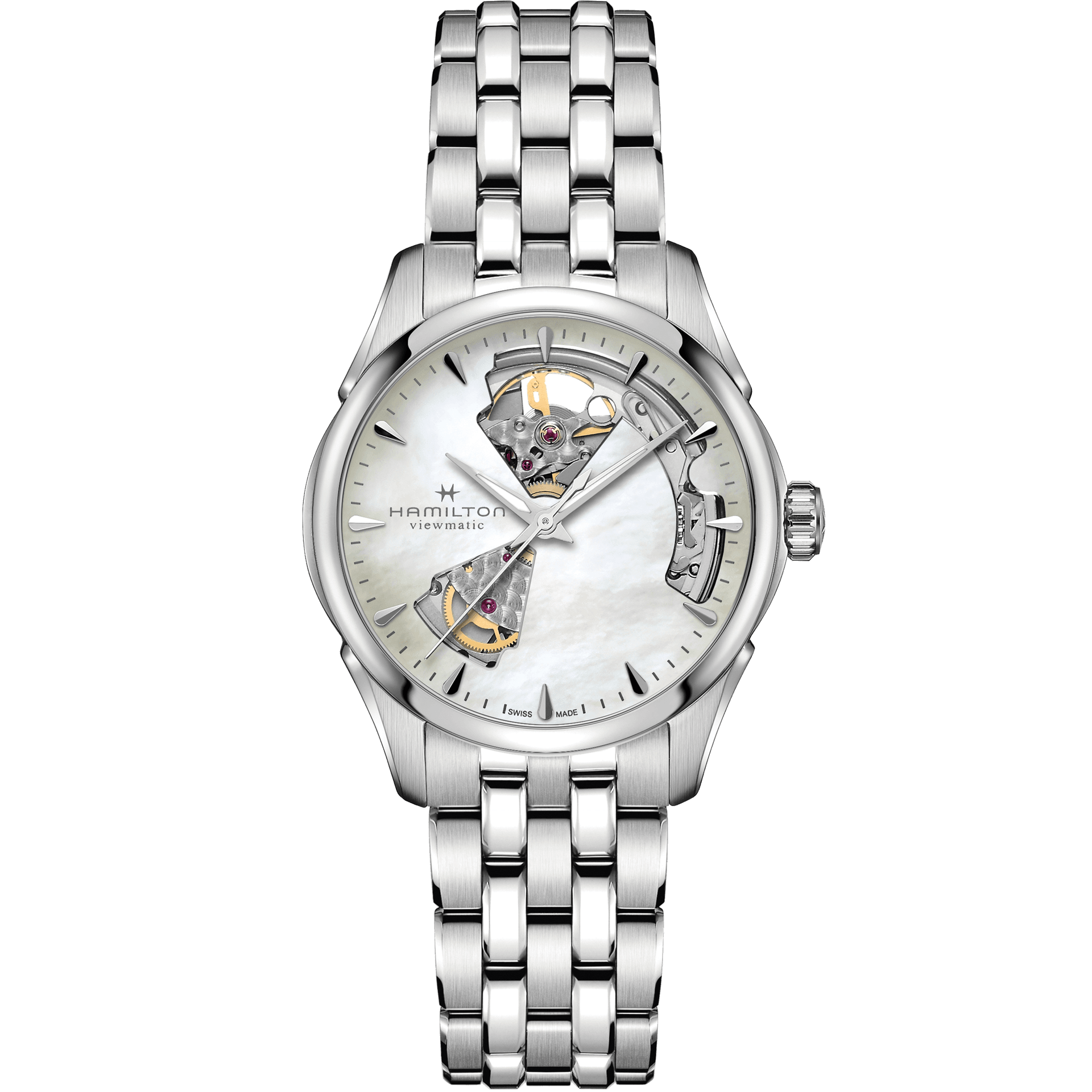 HAMILTON H32215190 JAZZMASTER OPEN HEART LADY AUTO KOL SAATI