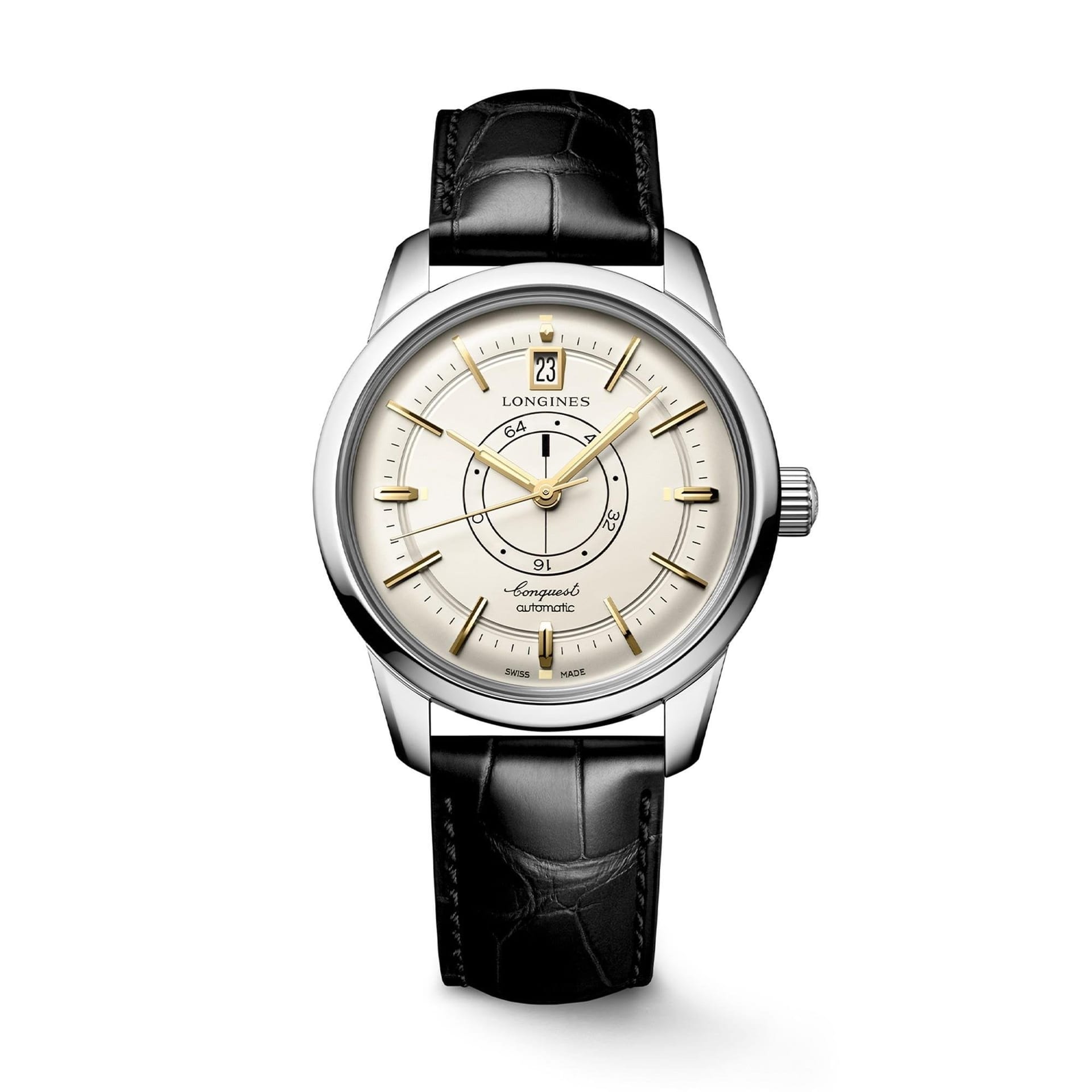 LONGINES CONQUEST HERITAGE CENTRAL POWER RESERVE  L16484782 - L1.648.4.78.2 UNISEX KOL SAATİ