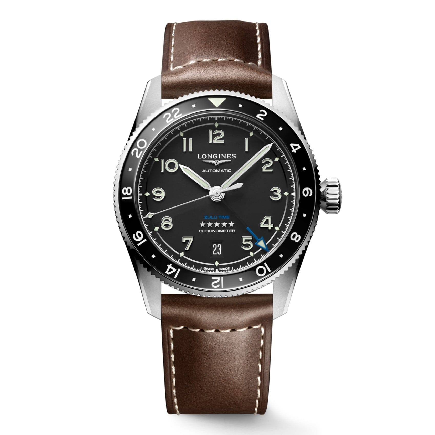 LONGINES SPIRIT ZULU TIME L38024532 - L3.802.4.53.2 UNISEX KOL SAATİ