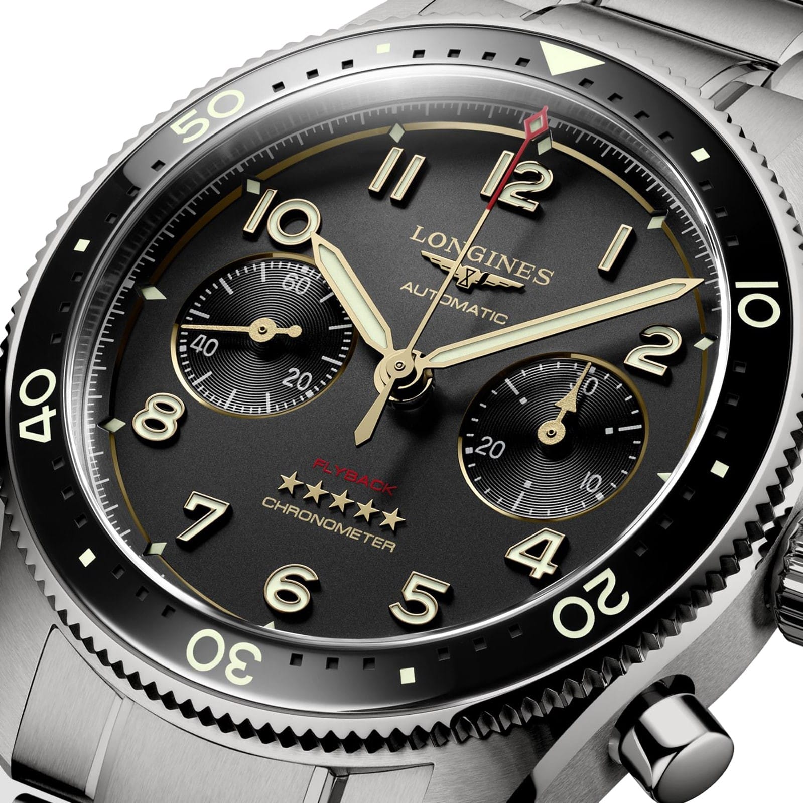 LONGINES SPIRIT FLYBACK TITANIUM  L38211536 - L3.821.1.53.6 ERKEK KOL SAATİ 5