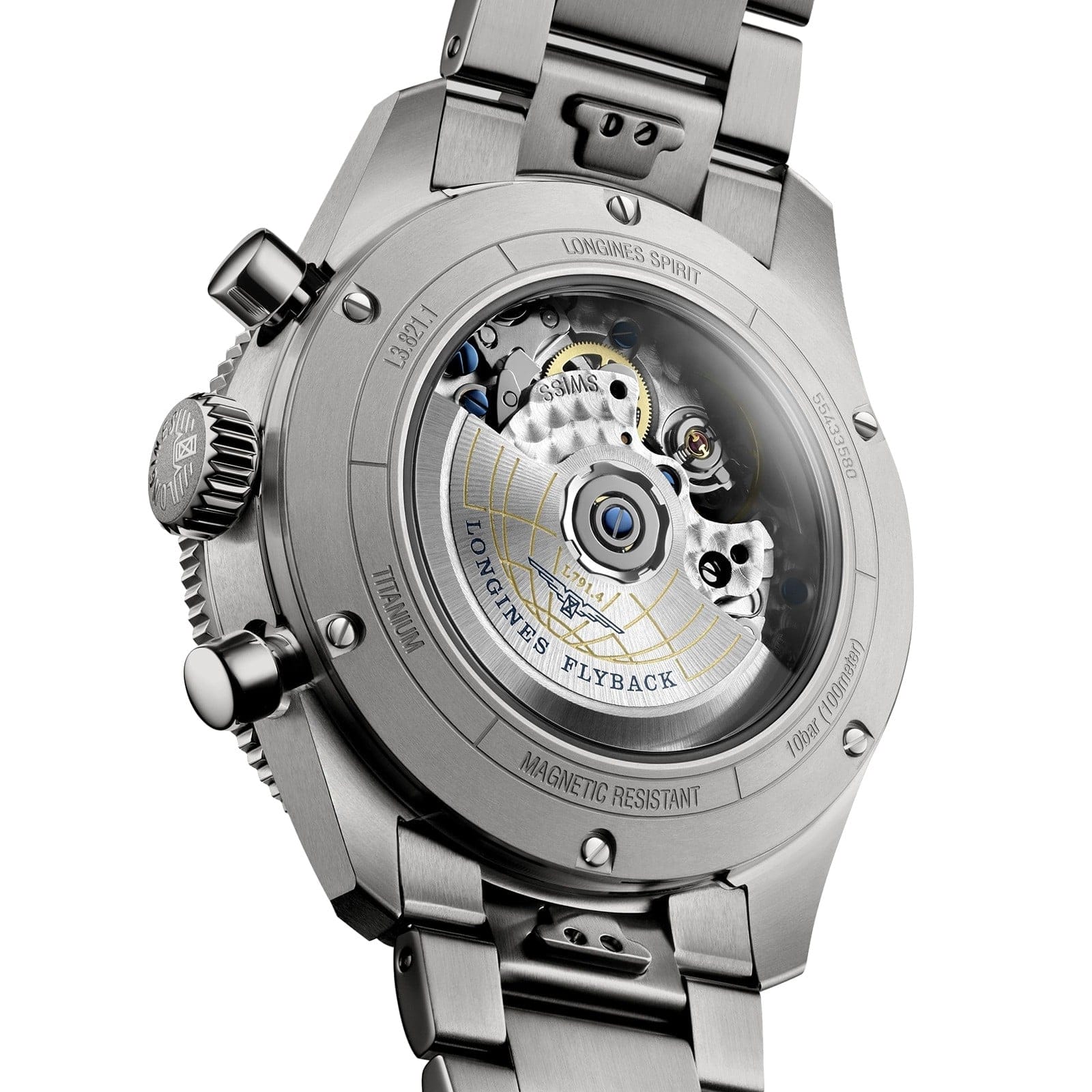 LONGINES SPIRIT FLYBACK TITANIUM  L38211536 - L3.821.1.53.6 ERKEK KOL SAATİ 4