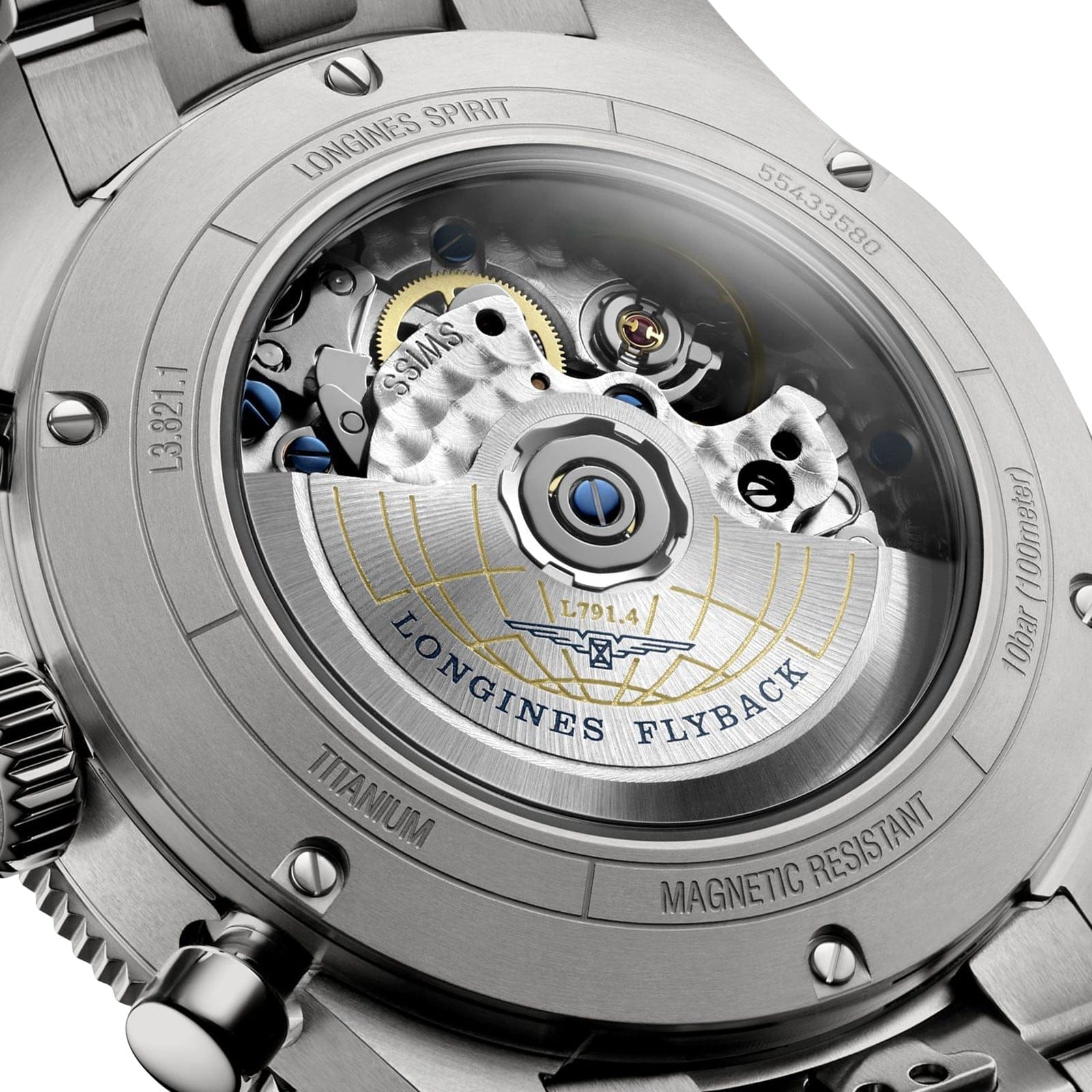LONGINES SPIRIT FLYBACK TITANIUM  L38211536 - L3.821.1.53.6 ERKEK KOL SAATİ 3