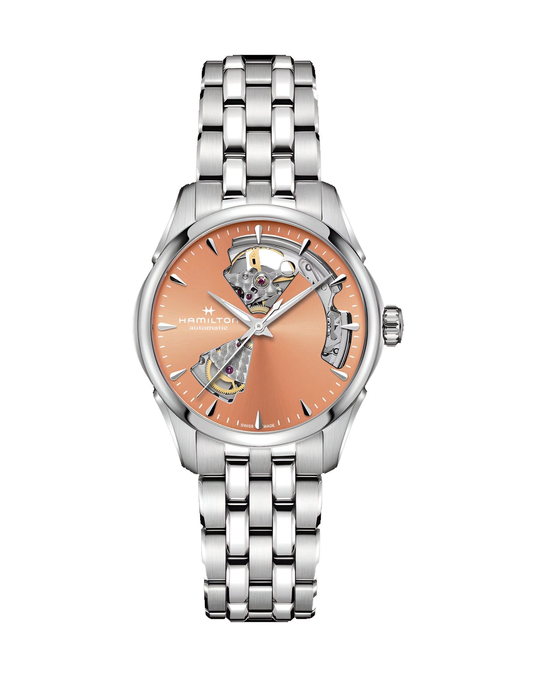 HAMILTON H32215100 JAZZMASTER OPEN HEART LADY AUTO KOL SAATI