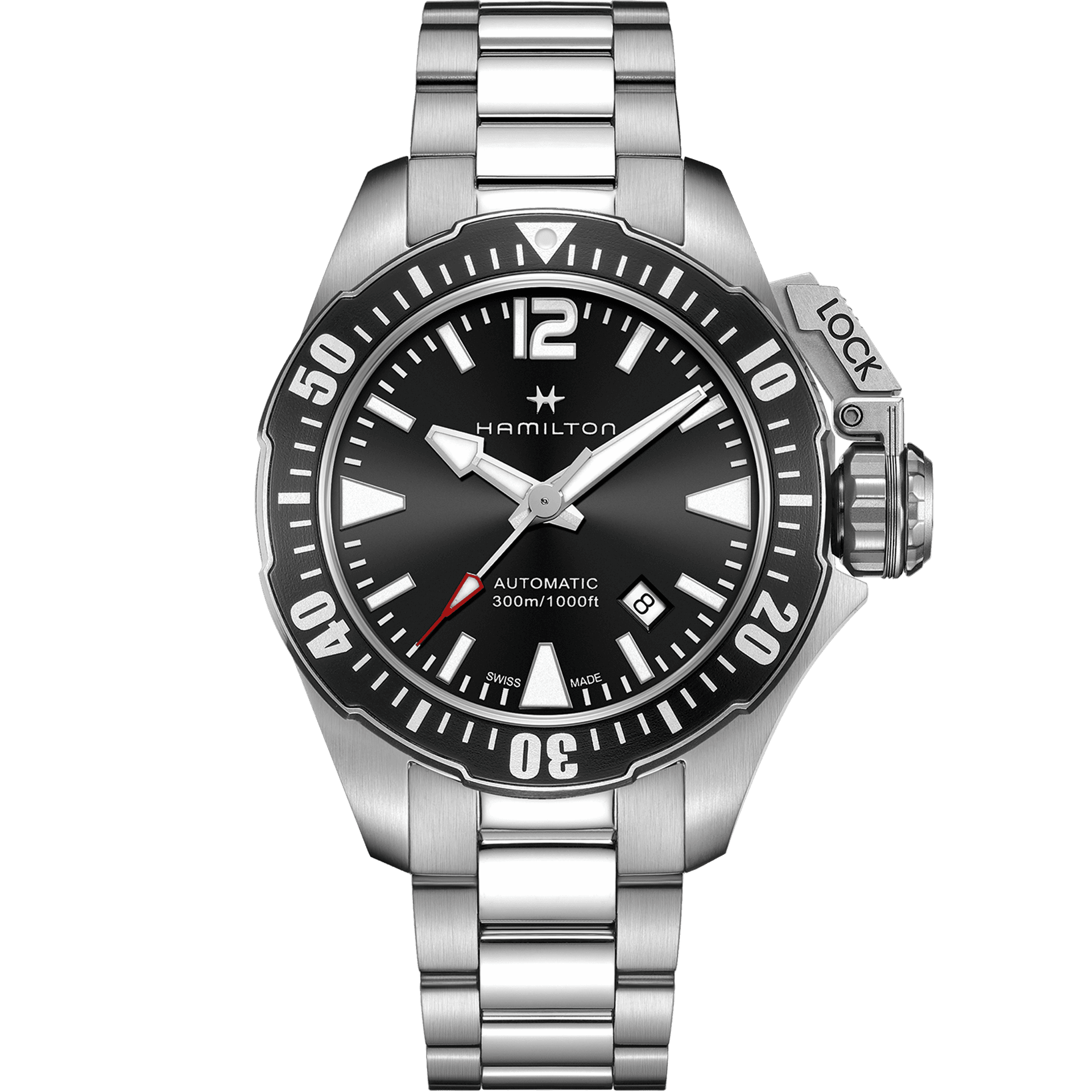 HAMILTON H77605135 KHAKI NAVY FROGMAN AUTO KOL SAATI 1