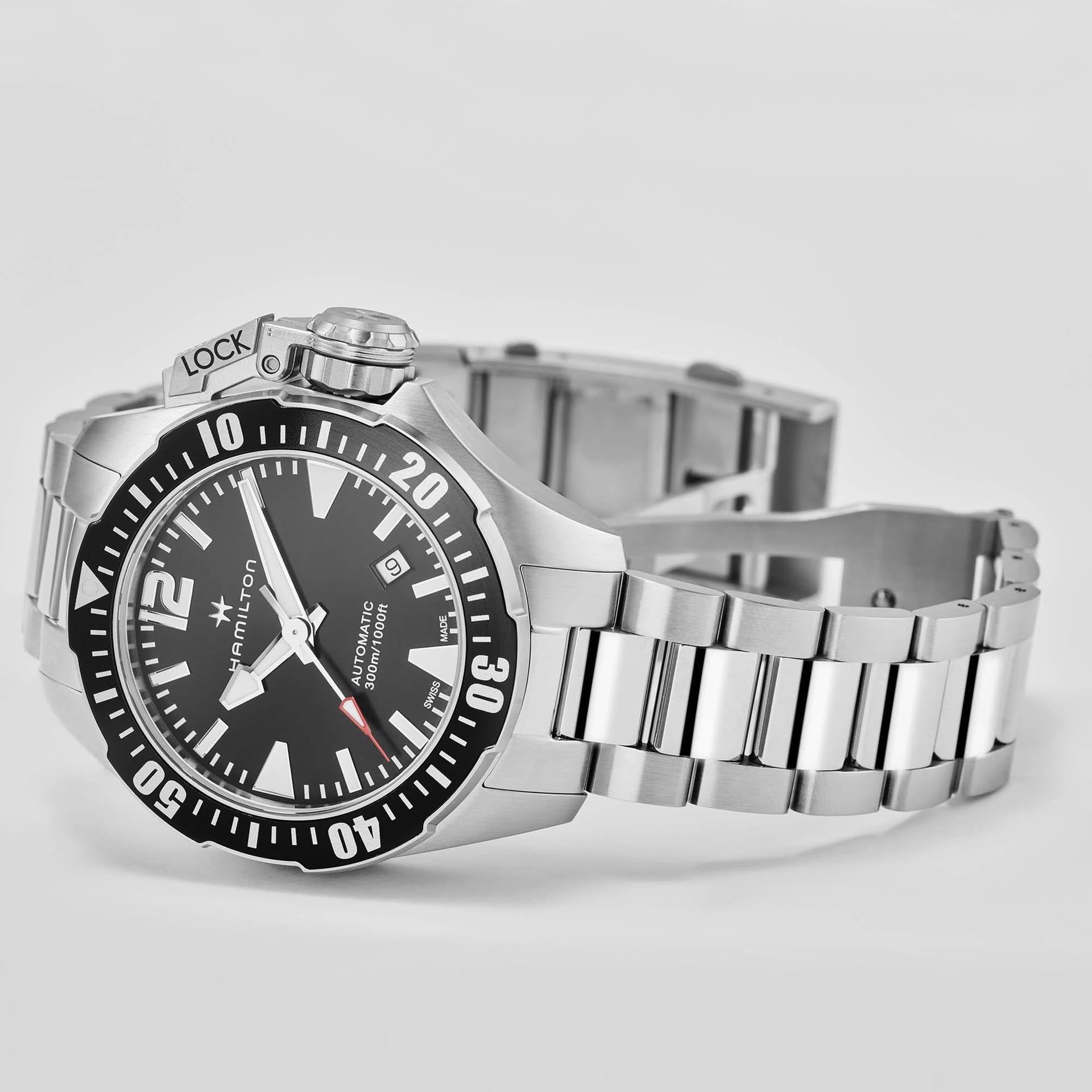 HAMILTON H77605135 KHAKI NAVY FROGMAN AUTO KOL SAATI 4