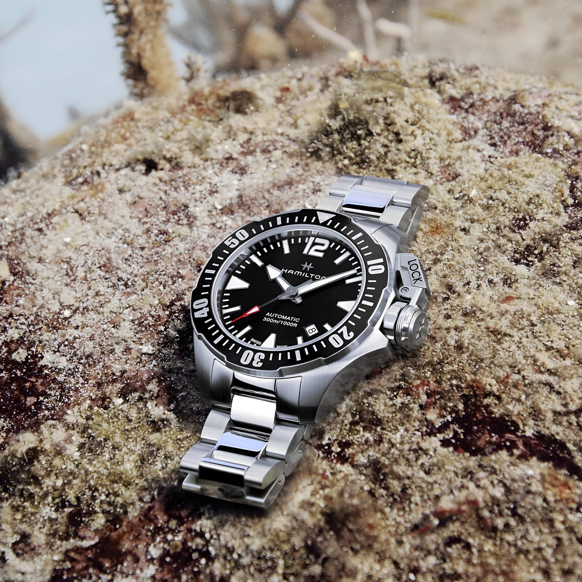 HAMILTON H77605135 KHAKI NAVY FROGMAN AUTO KOL SAATI 3