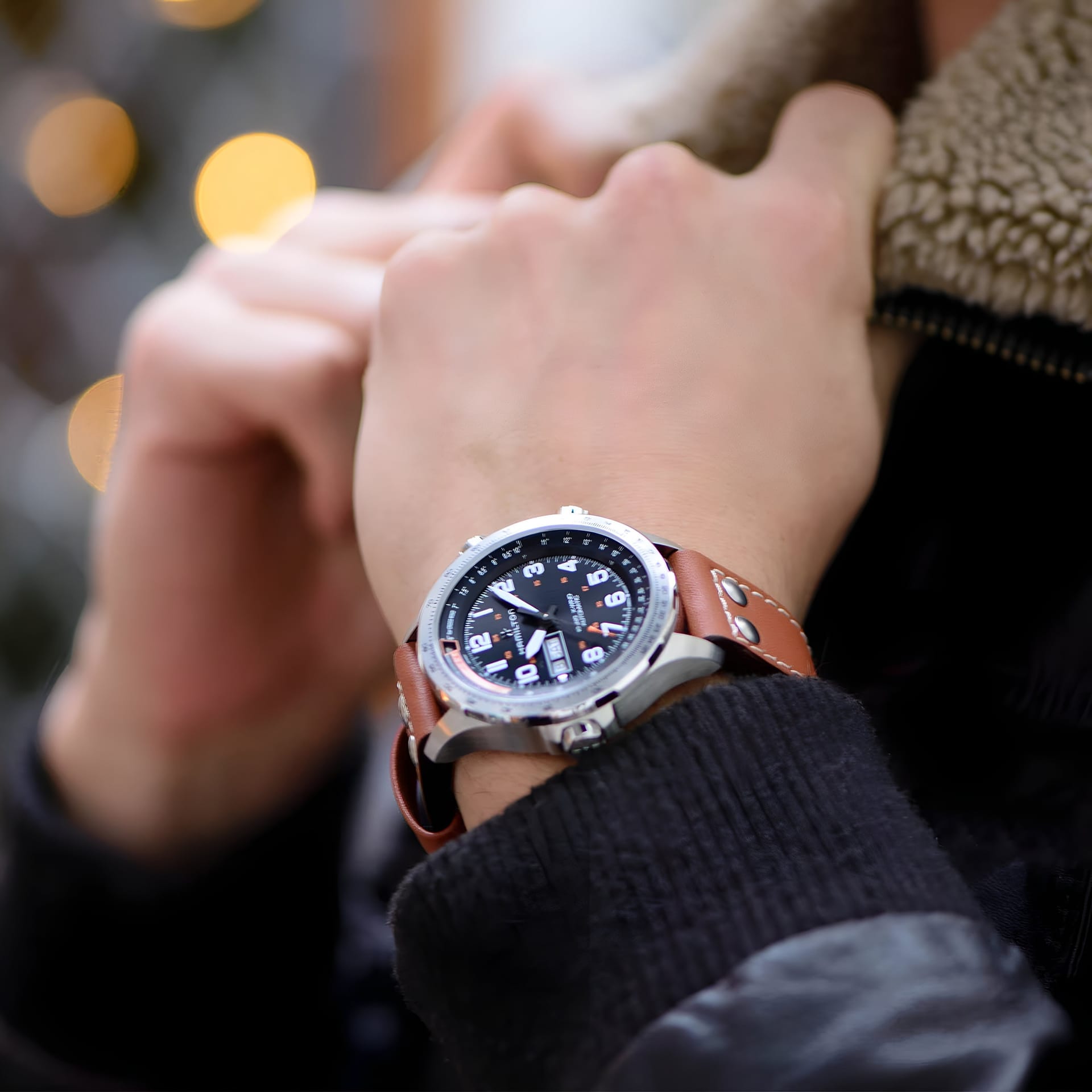 HAMILTON H77755533 KHAKI AVIATION X-WIND DAY DATE AUTO KOL SAATI 3