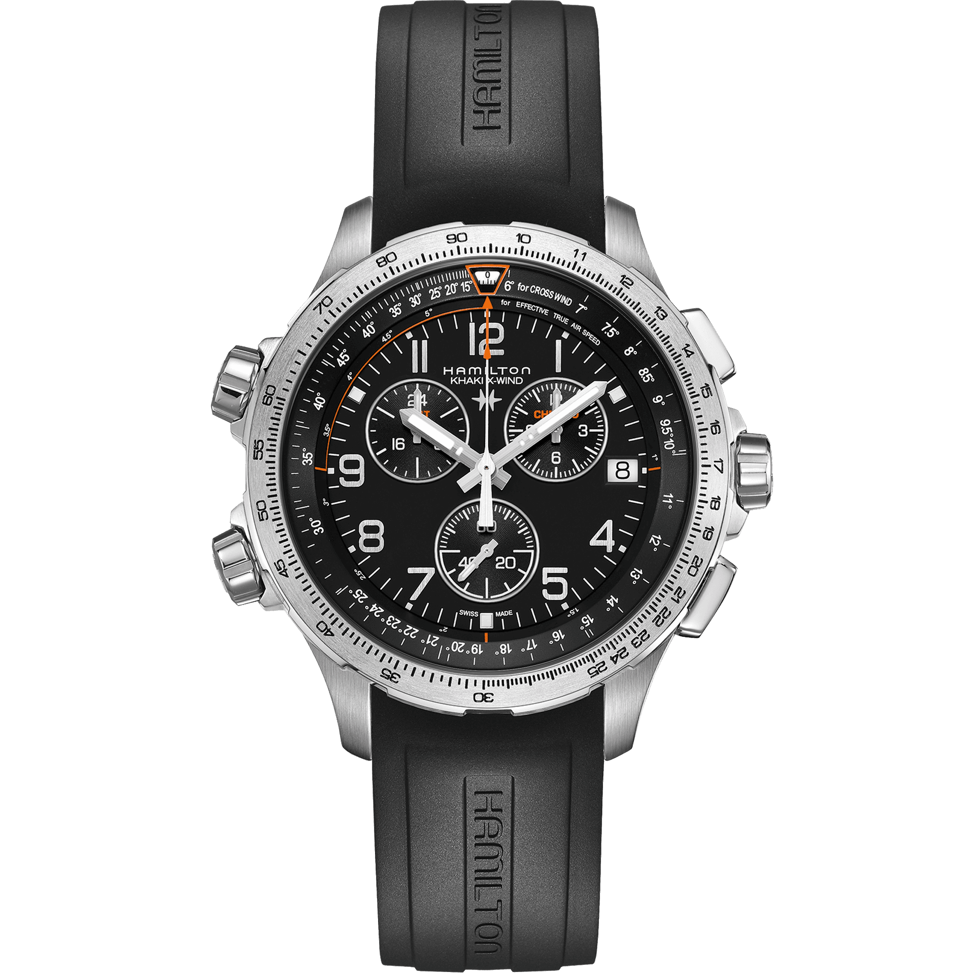 HAMILTON H77912335 KHAKI AVIATION X-WIND GMT CHRONO QUARTZ KOL SAATI