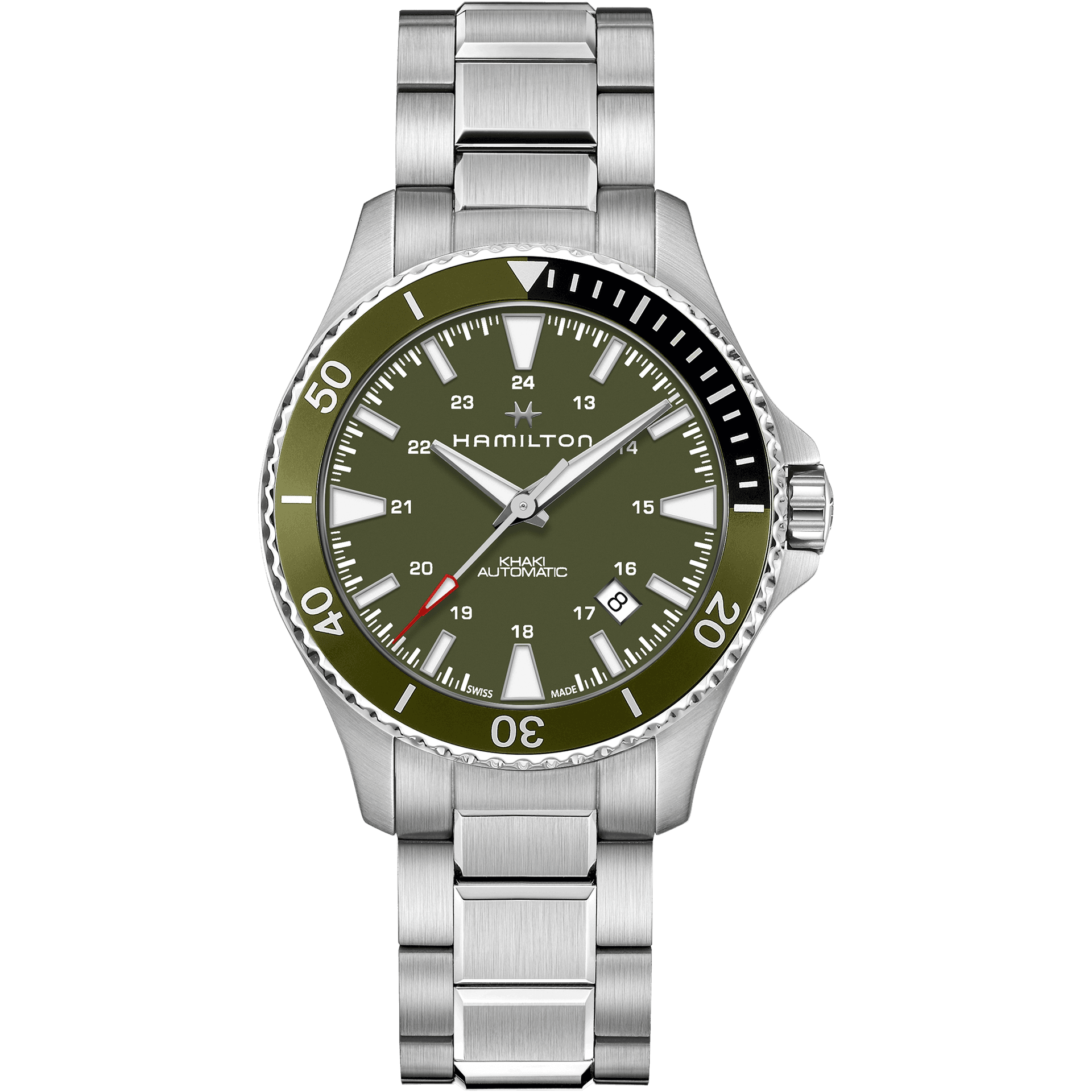 HAMILTON H82375161 KHAKI NAVY SCUBA AUTO KOL SAATI