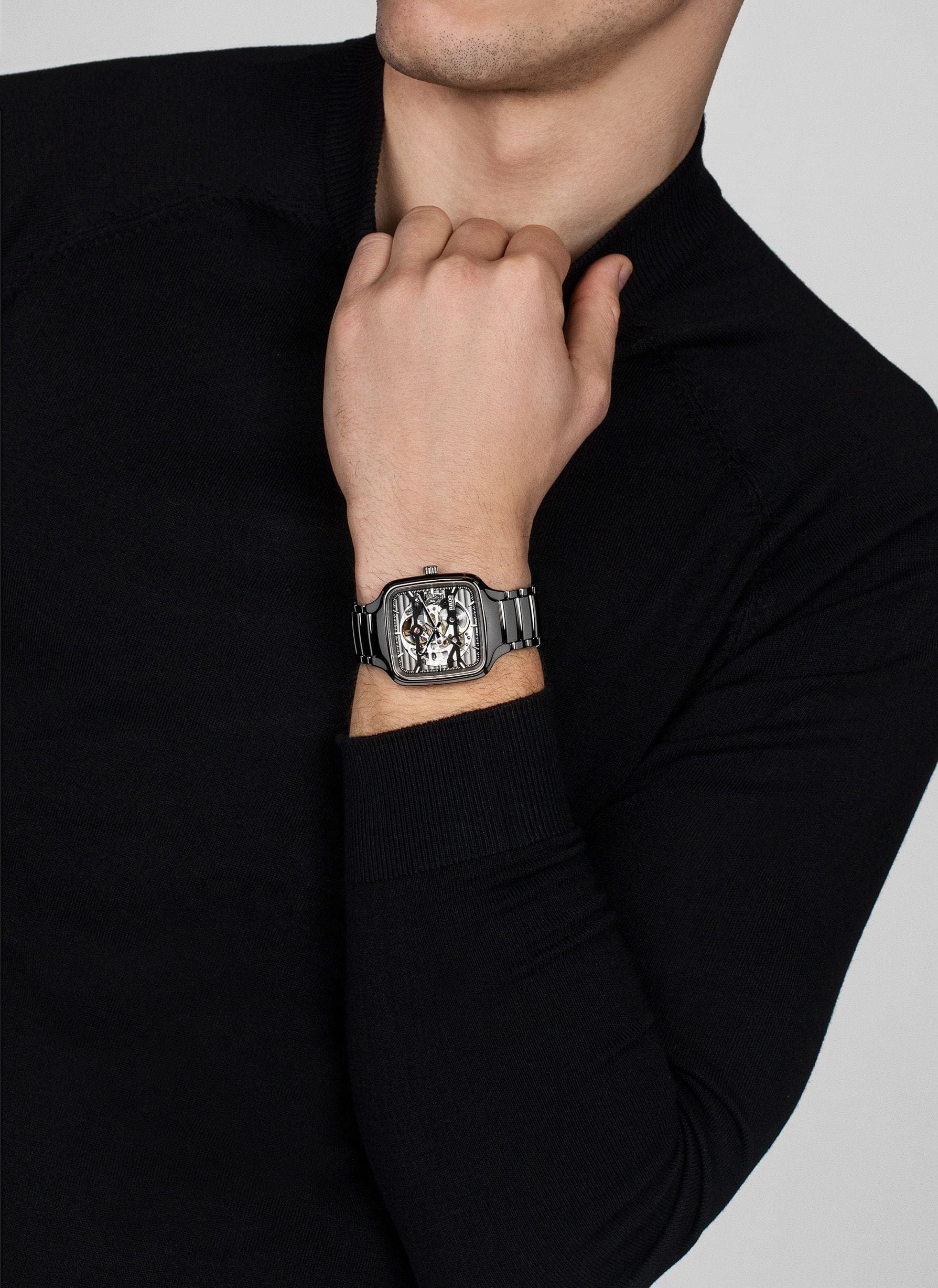 RADO R27125152 TRUE SQUARE AUTOMATIC SKELETON UNISEX KOL SAATİ 3