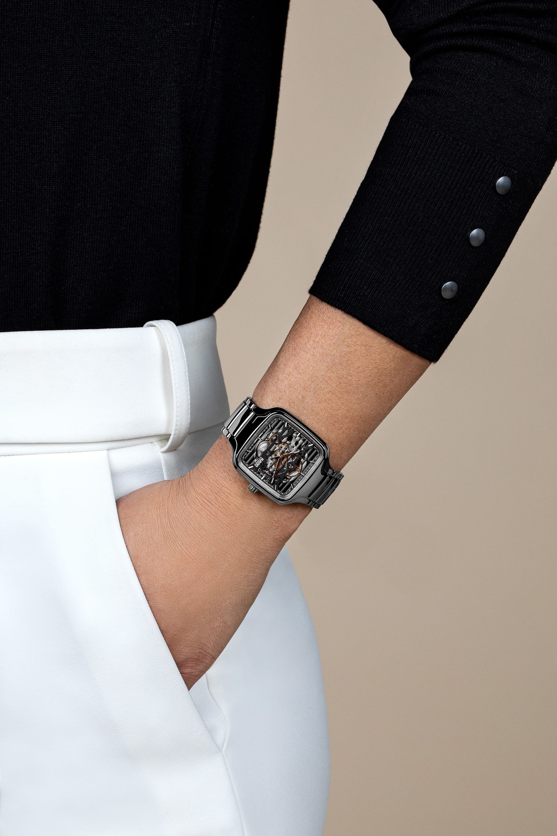 RADO R27125152 TRUE SQUARE AUTOMATIC SKELETON UNISEX KOL SAATİ 2