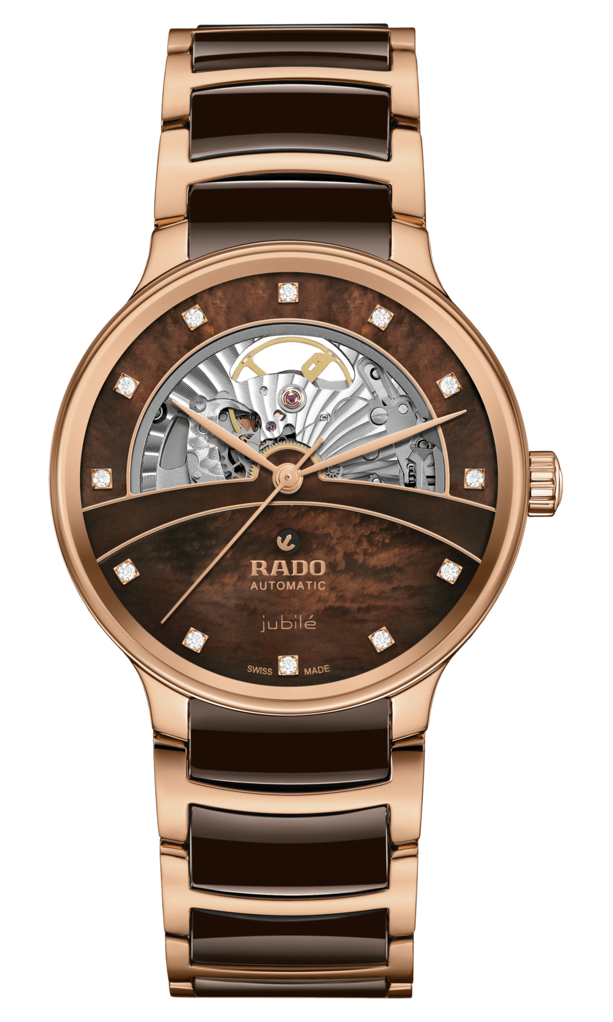 RADO R30028902 CENTRIX AUTOMATIC DIAMONDS OPEN HEART UNISEX KOL SAATİ
